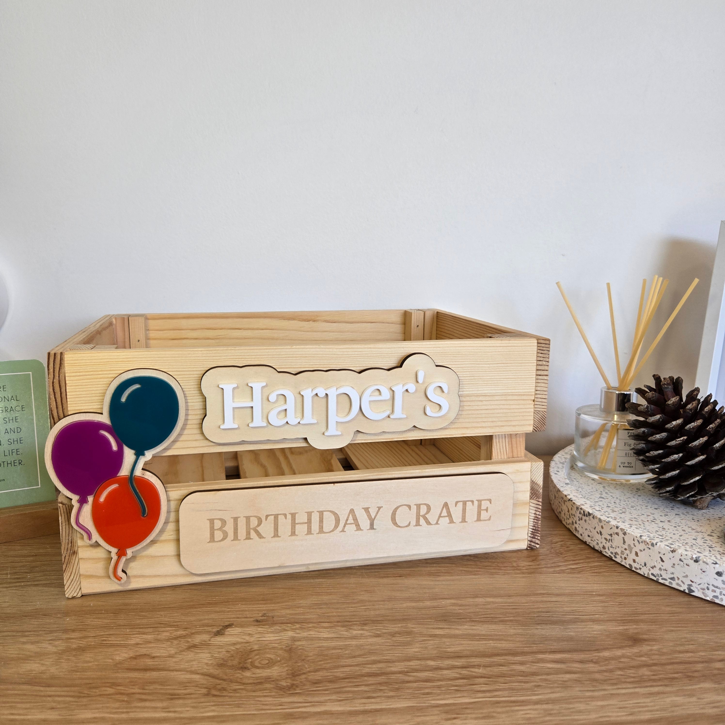 Interchangeable Crate - Birthday Elements