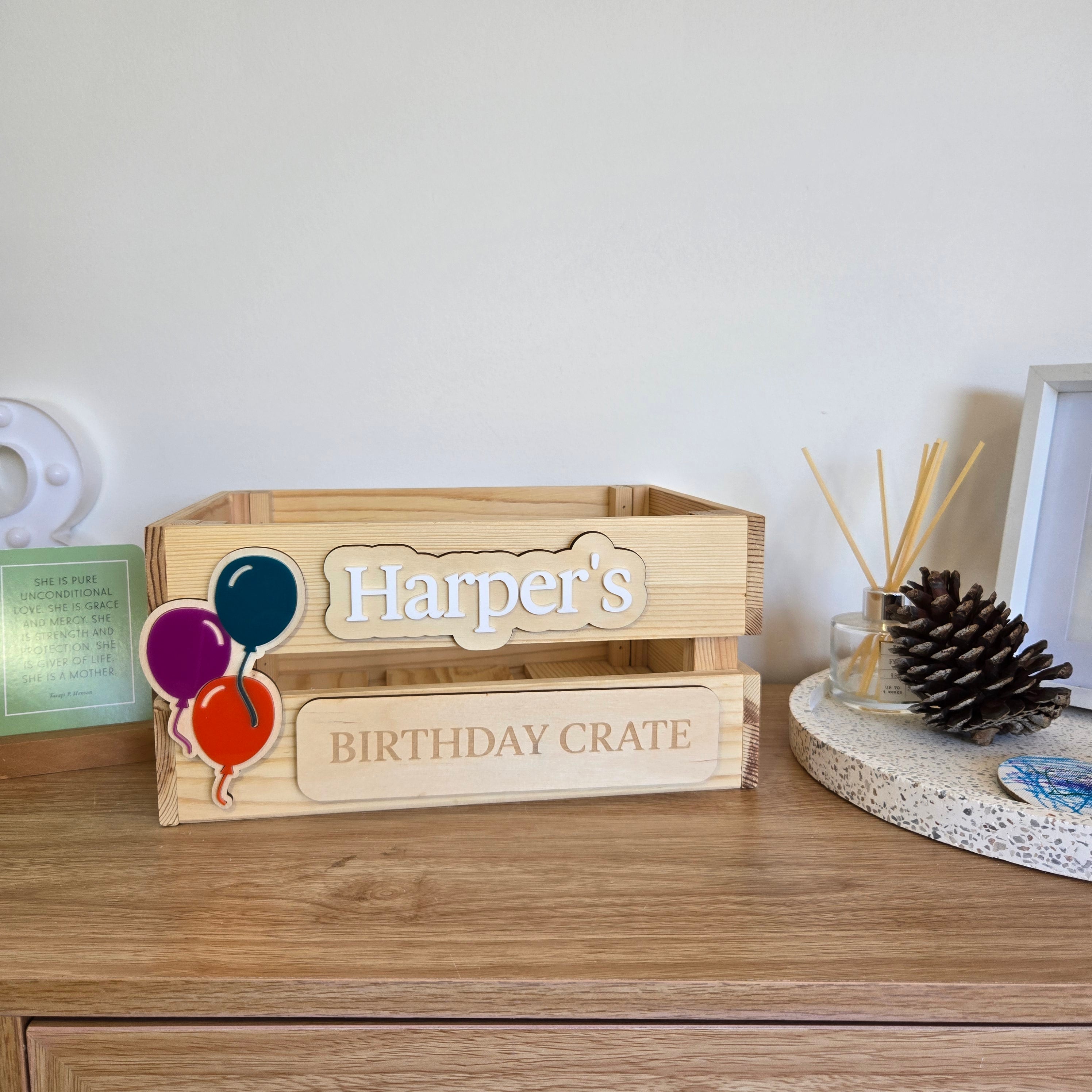 Interchangeable Crate - Birthday Elements