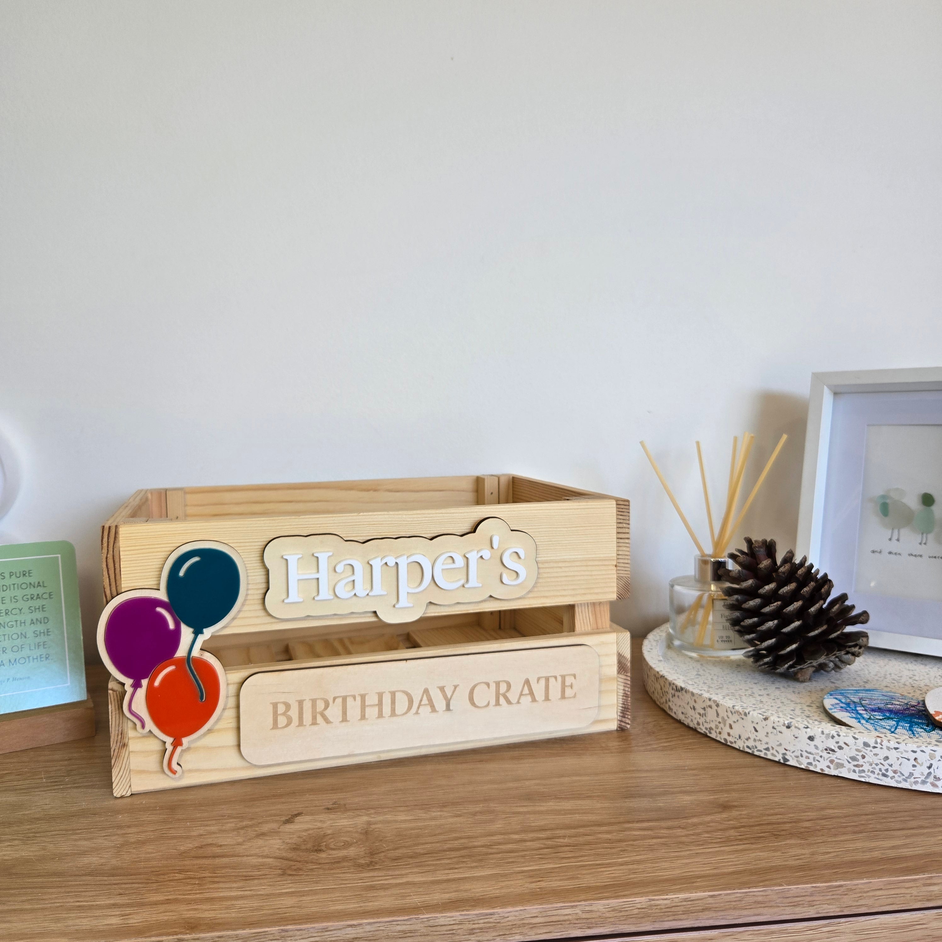 Interchangeable Crate - Birthday Elements