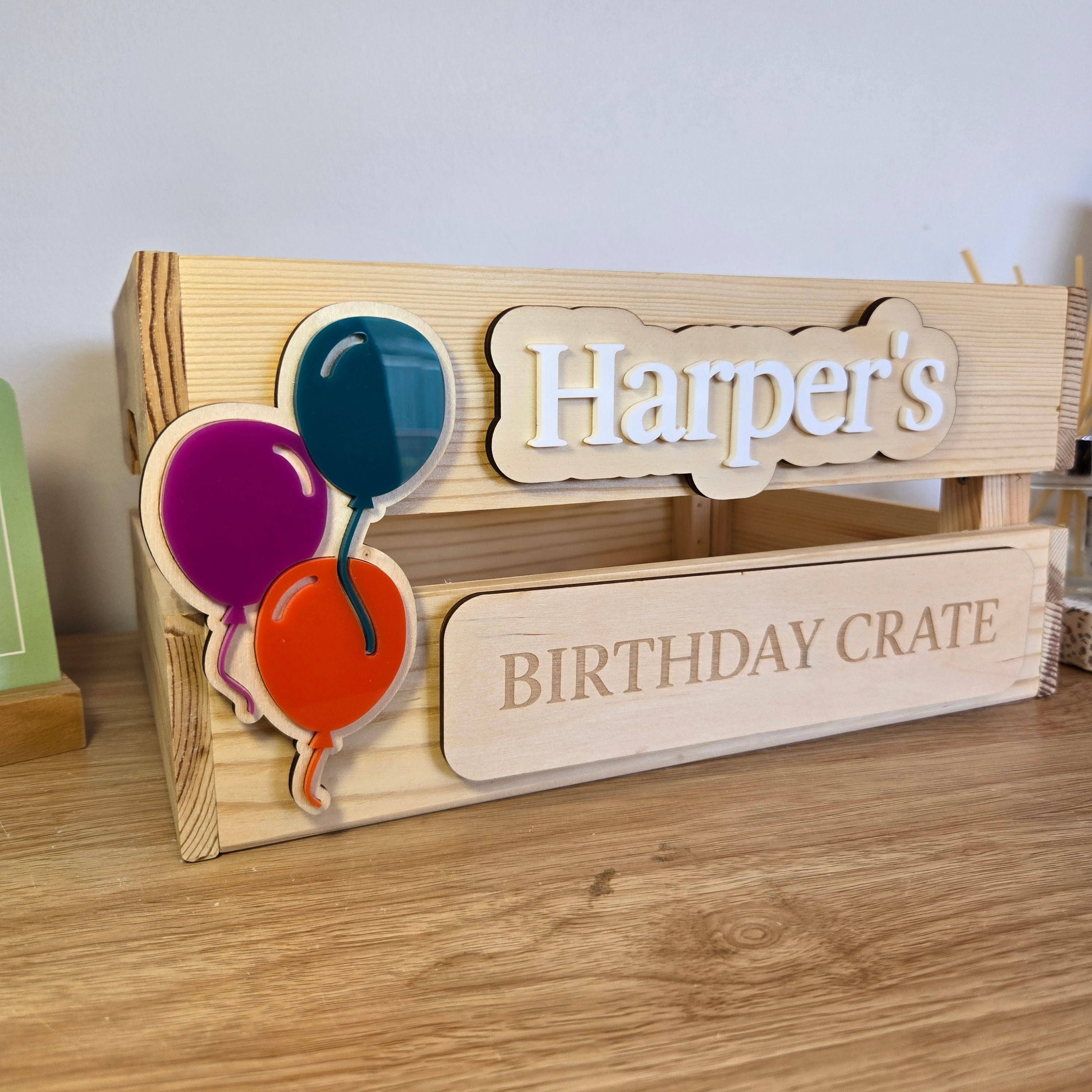 Interchangeable Crate - Birthday Elements