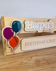 Interchangeable Crate - Birthday Elements