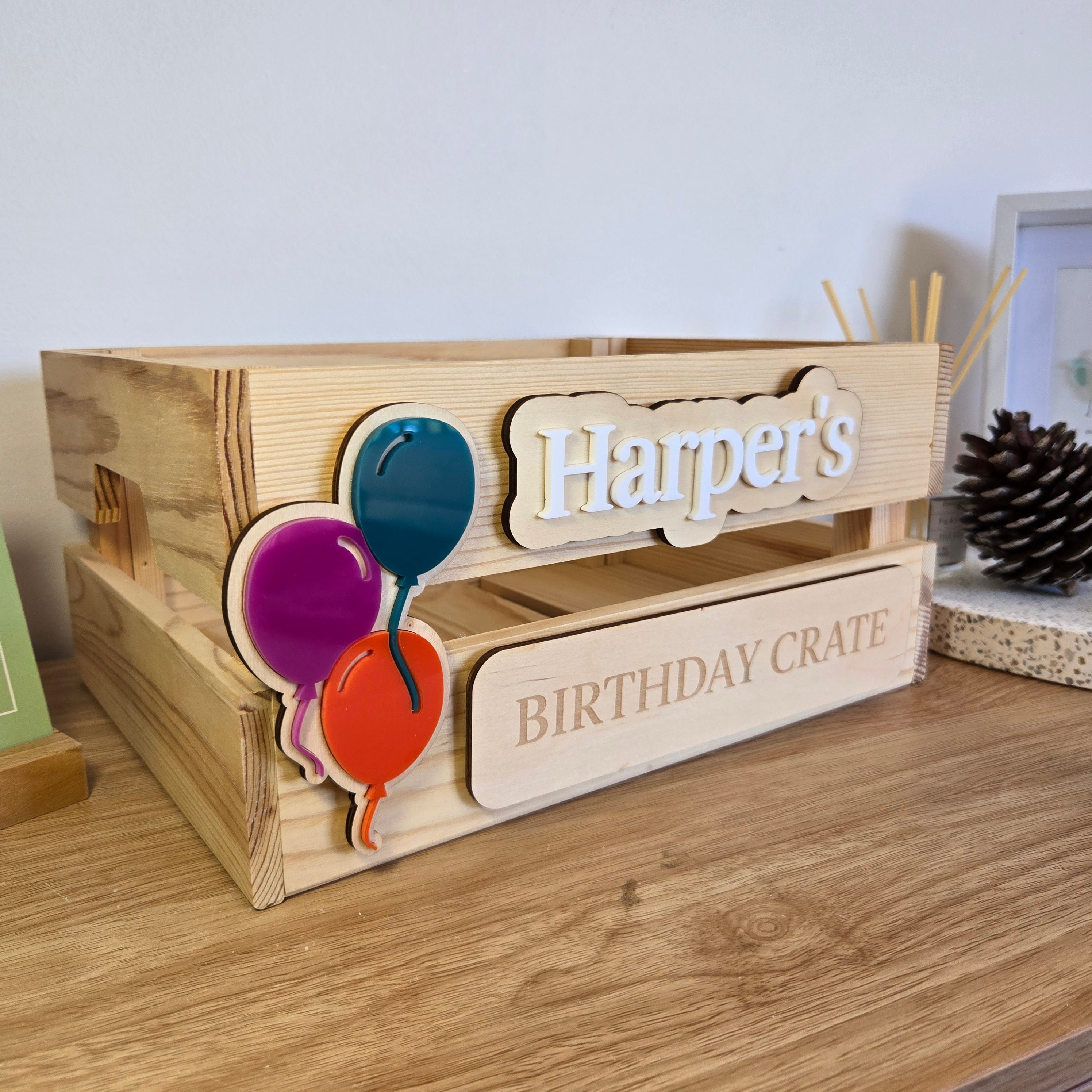 Interchangeable Crate - Birthday Elements