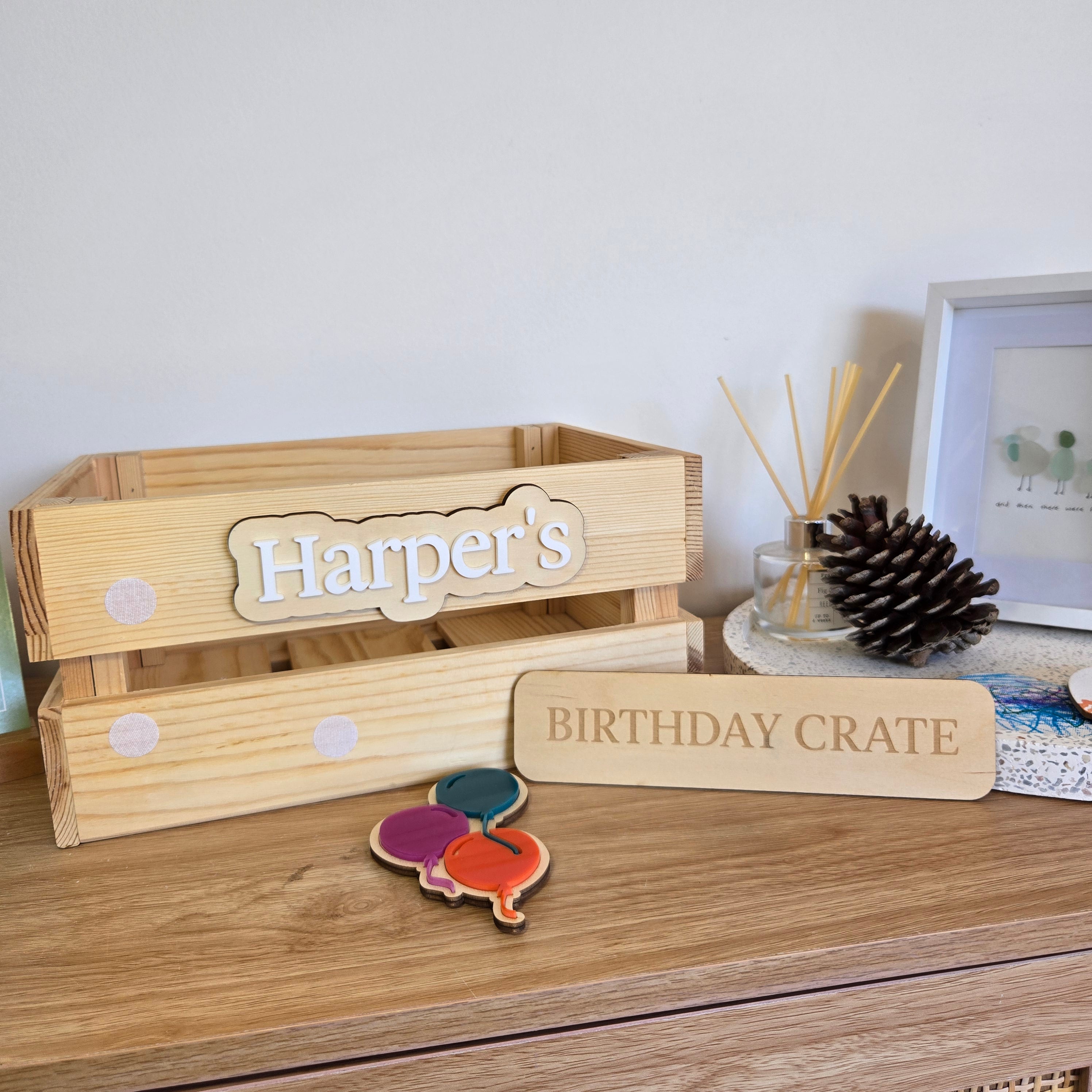 Interchangeable Crate - Birthday Elements