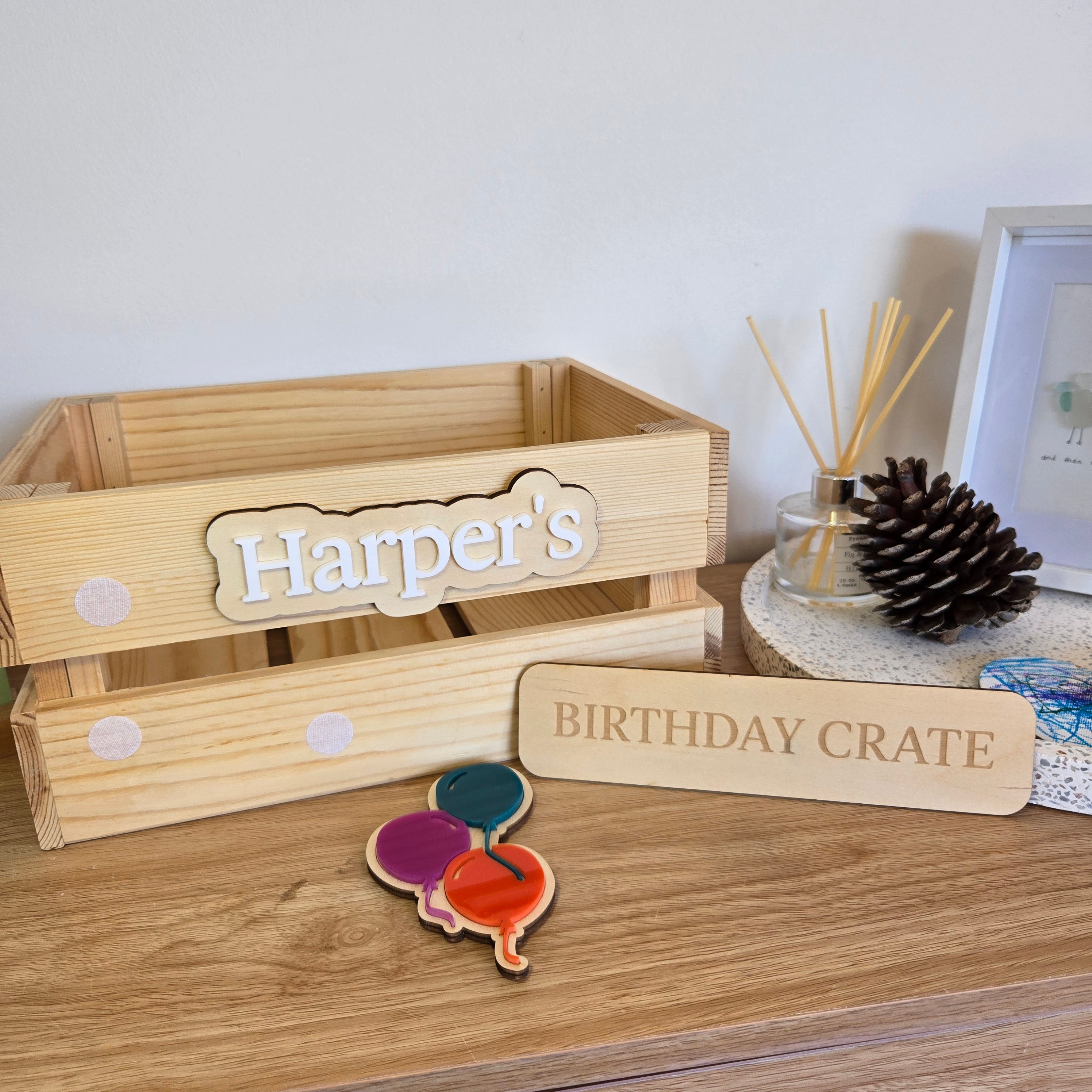 Interchangeable Crate - Birthday Elements