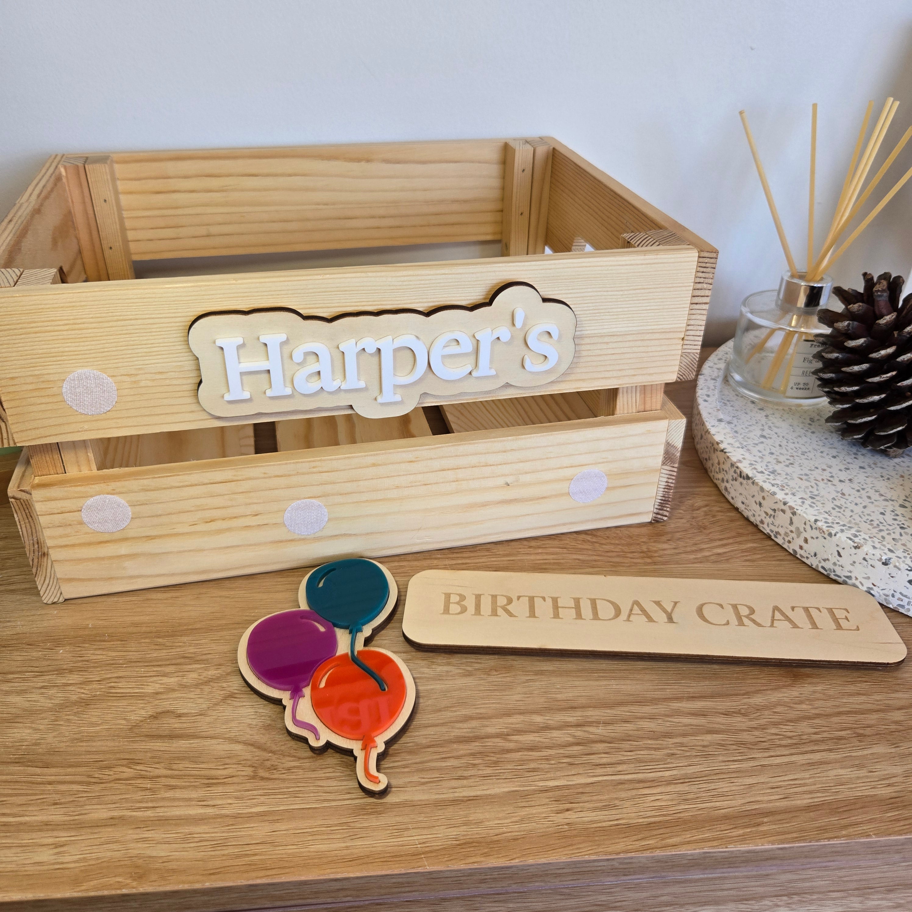 Interchangeable Crate - Birthday Elements