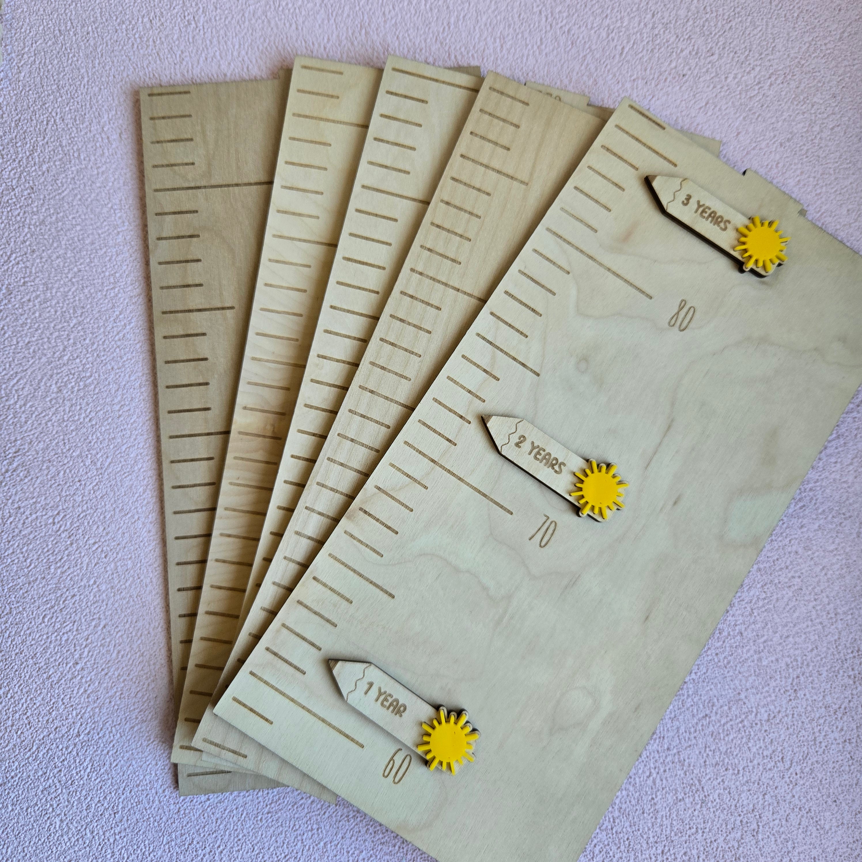 Sunny Days Marker Set - 20 x Height Chart Growth Markers