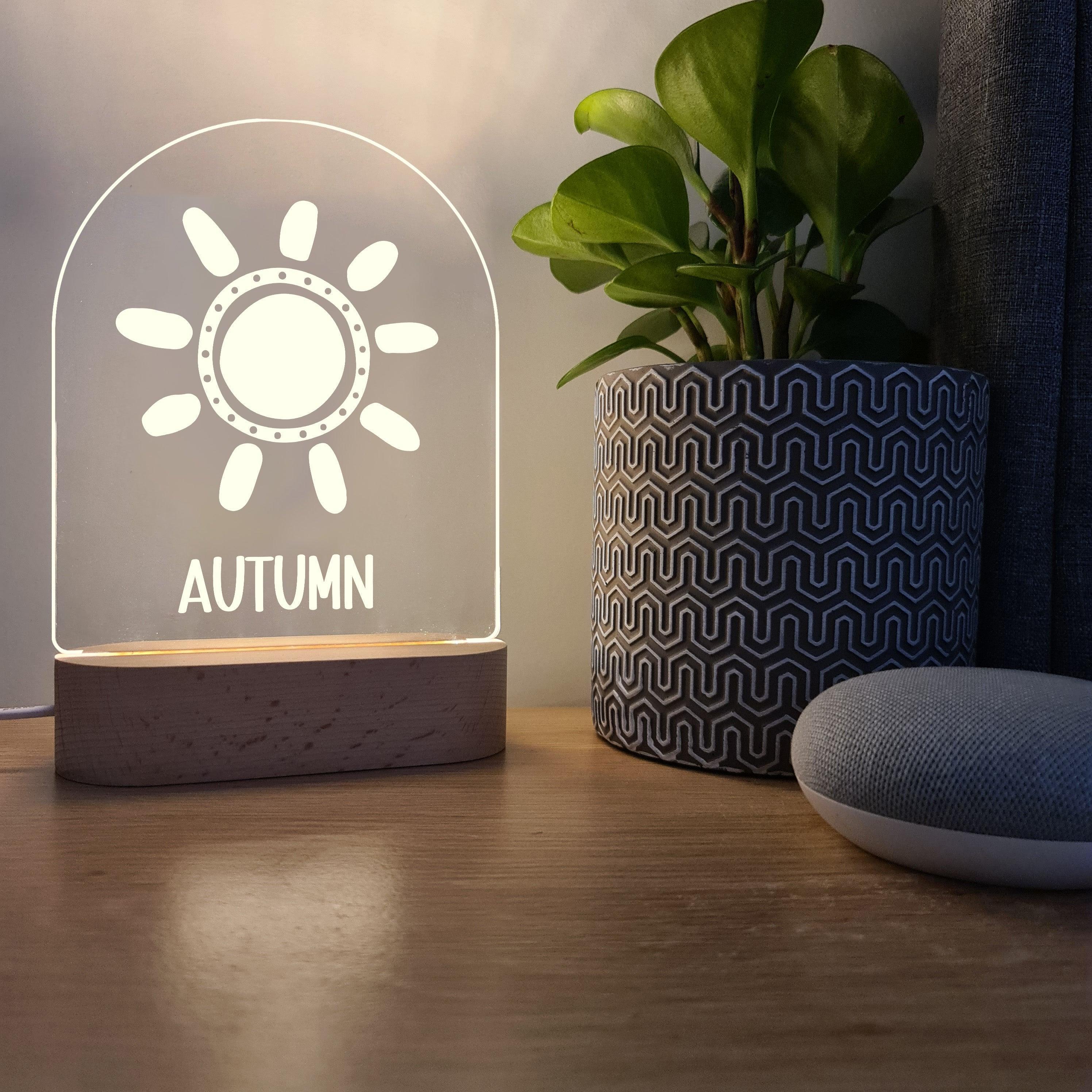 Personalised Night Light 🌙 - Boho Sunshine - The Willow Corner