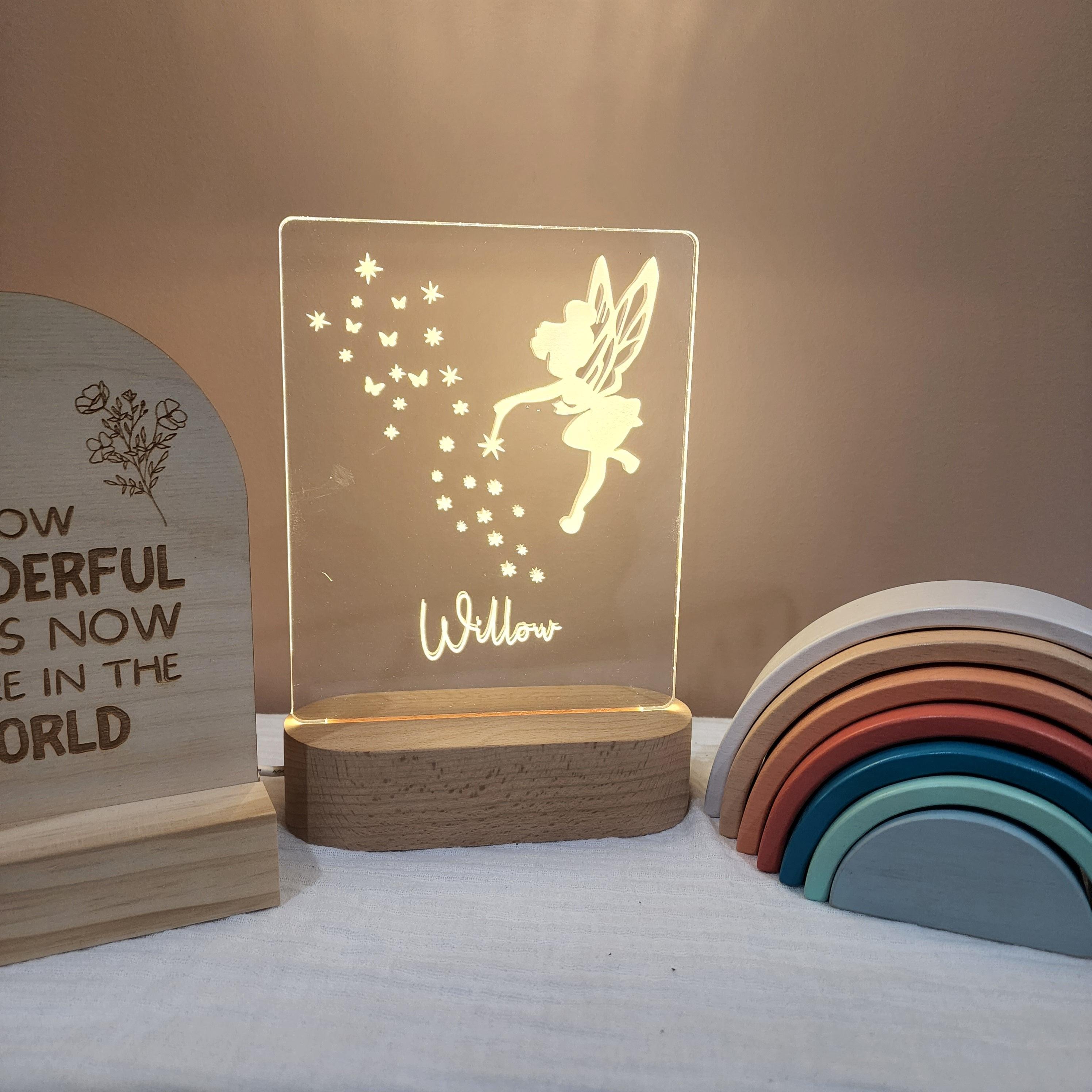 Personalised Night Light 🌙 - Fairy - The Willow Corner