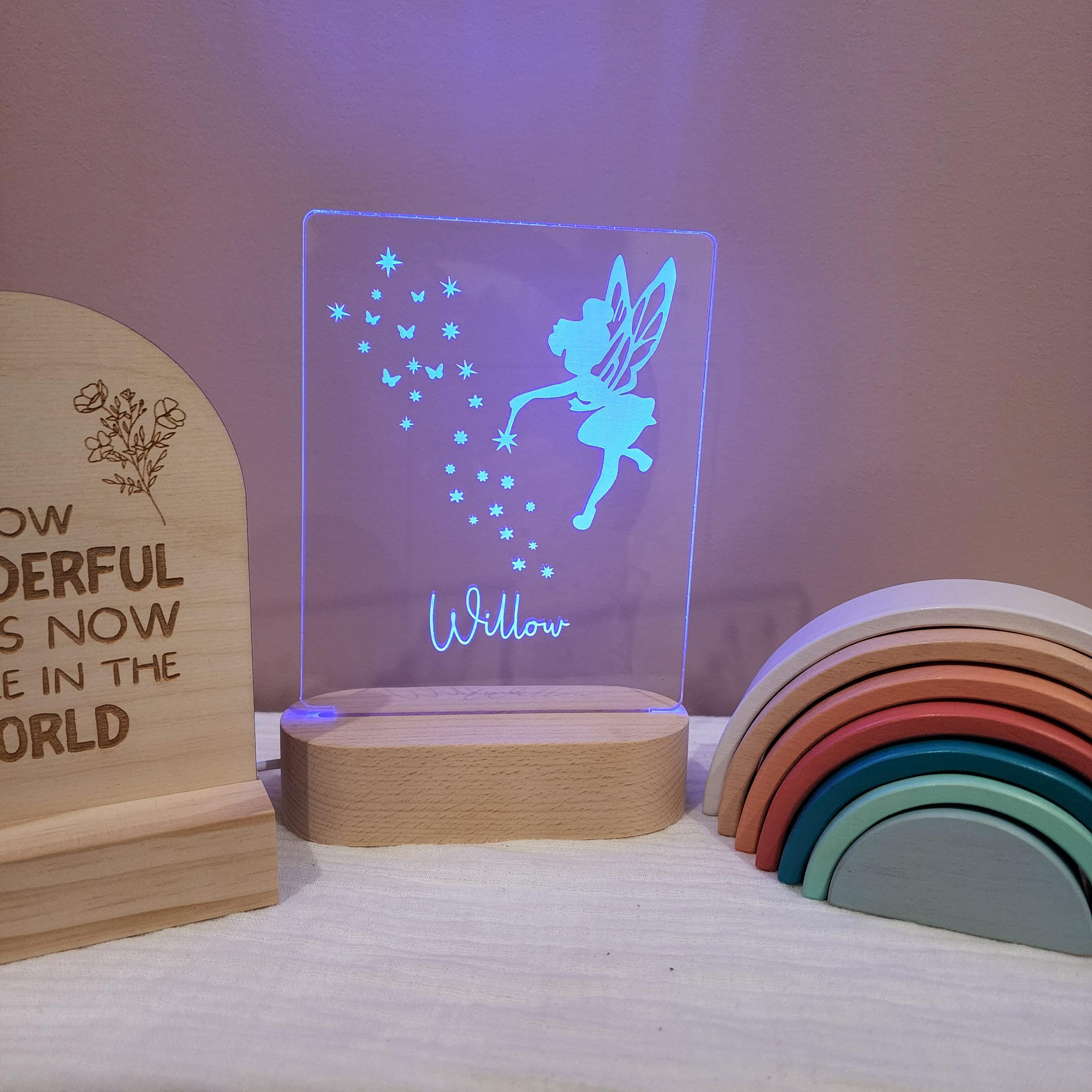 Personalised Night Light 🌙 - Fairy - The Willow Corner