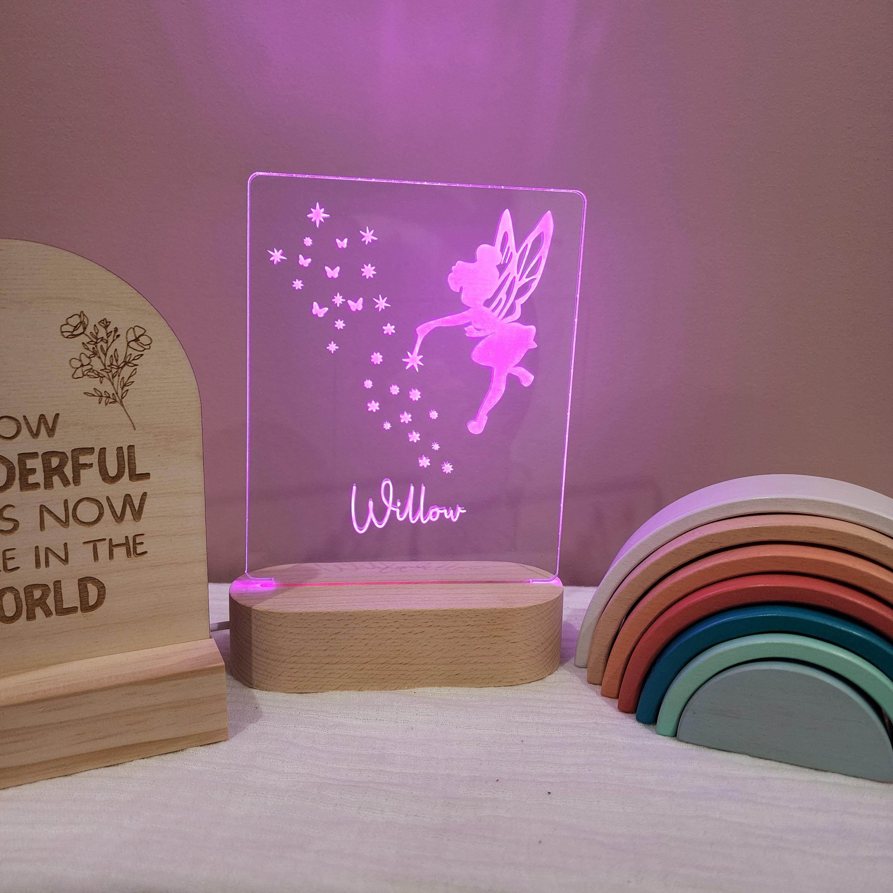 Personalised Night Light 🌙 - Fairy - The Willow Corner