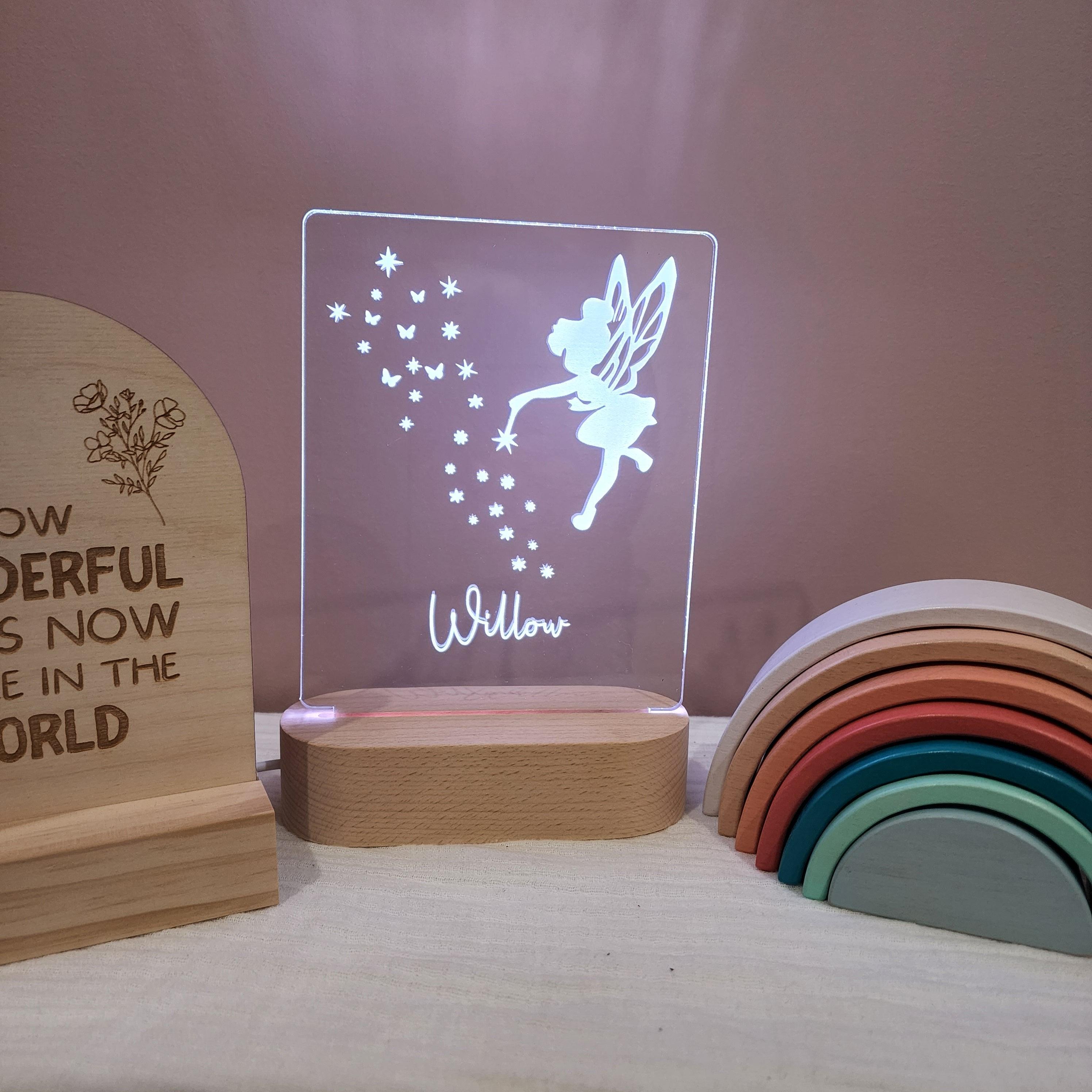 Personalised Night Light 🌙 - Fairy - The Willow Corner