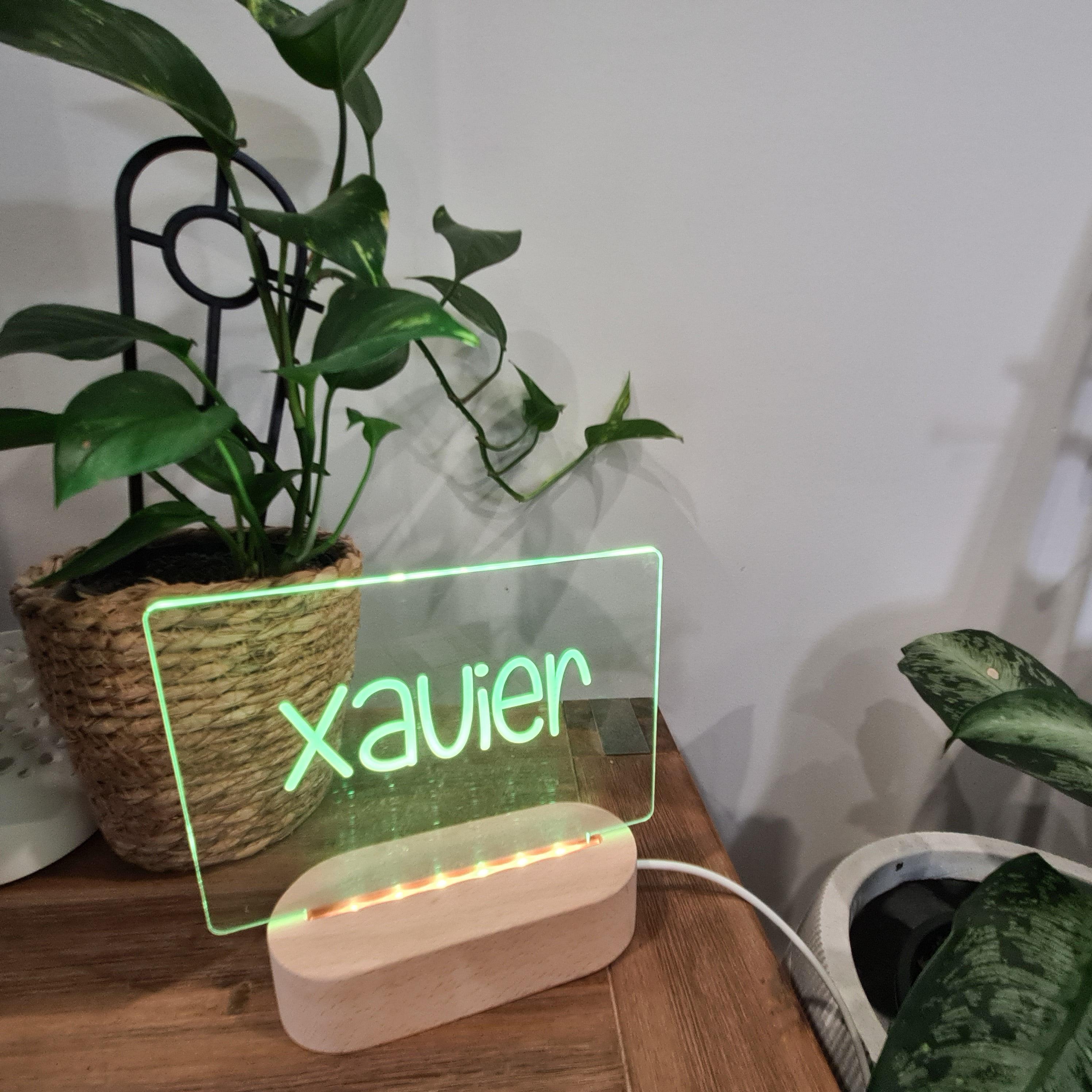 Personalised Night Light 🌙 - Fun Handwritten Name - The Willow Corner