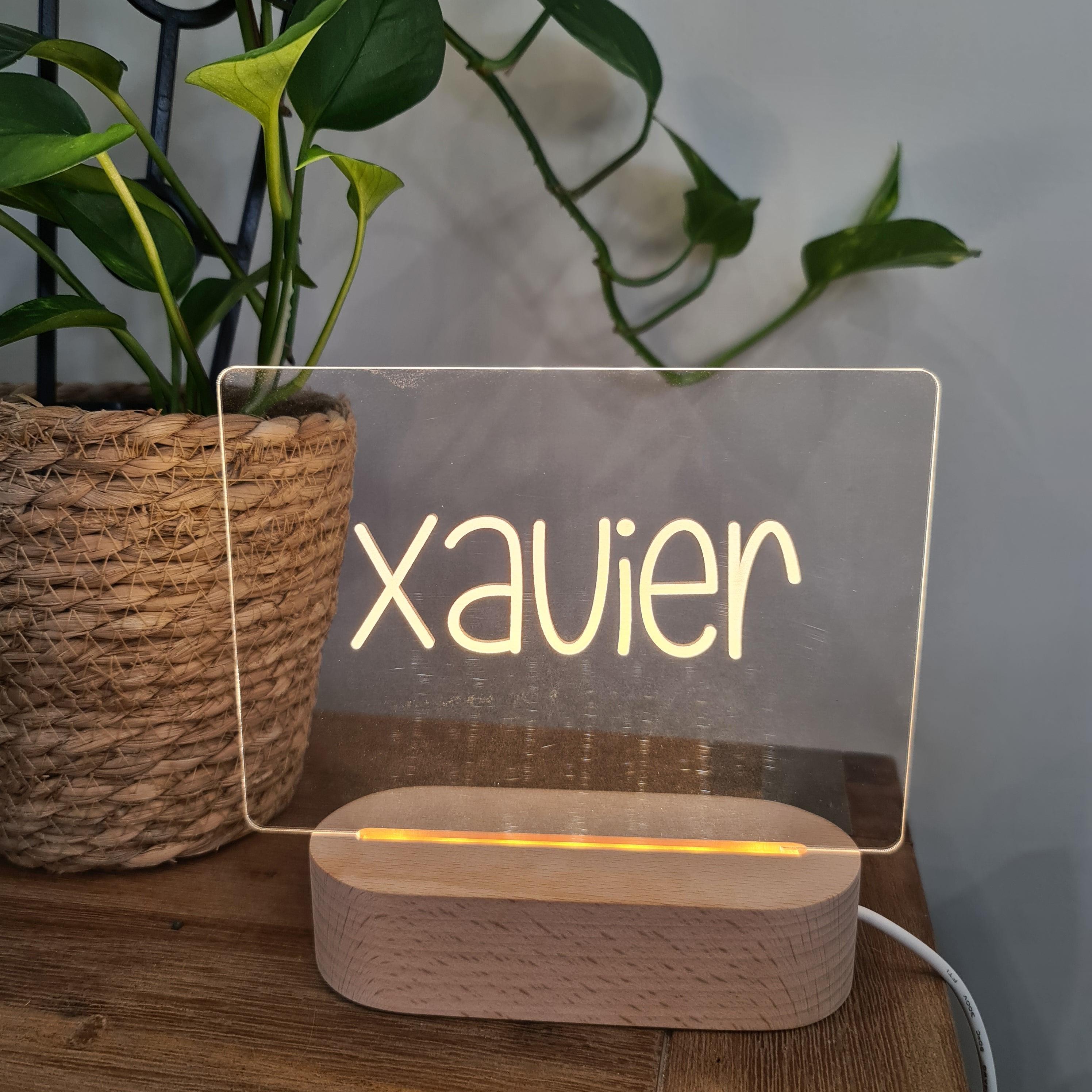 Personalised Night Light 🌙 - Fun Handwritten Name - The Willow Corner