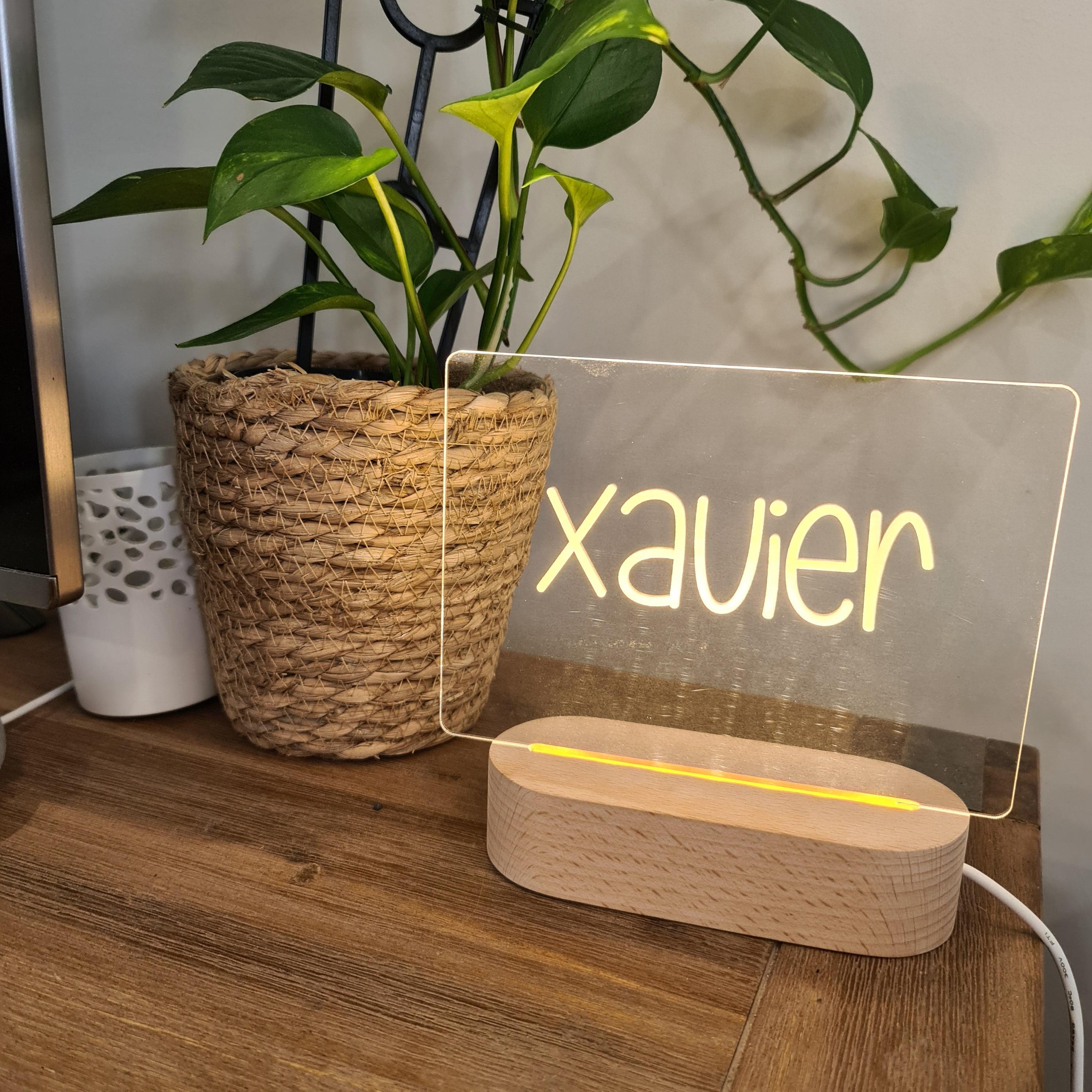 Personalised Night Light 🌙 - Fun Handwritten Name - The Willow Corner