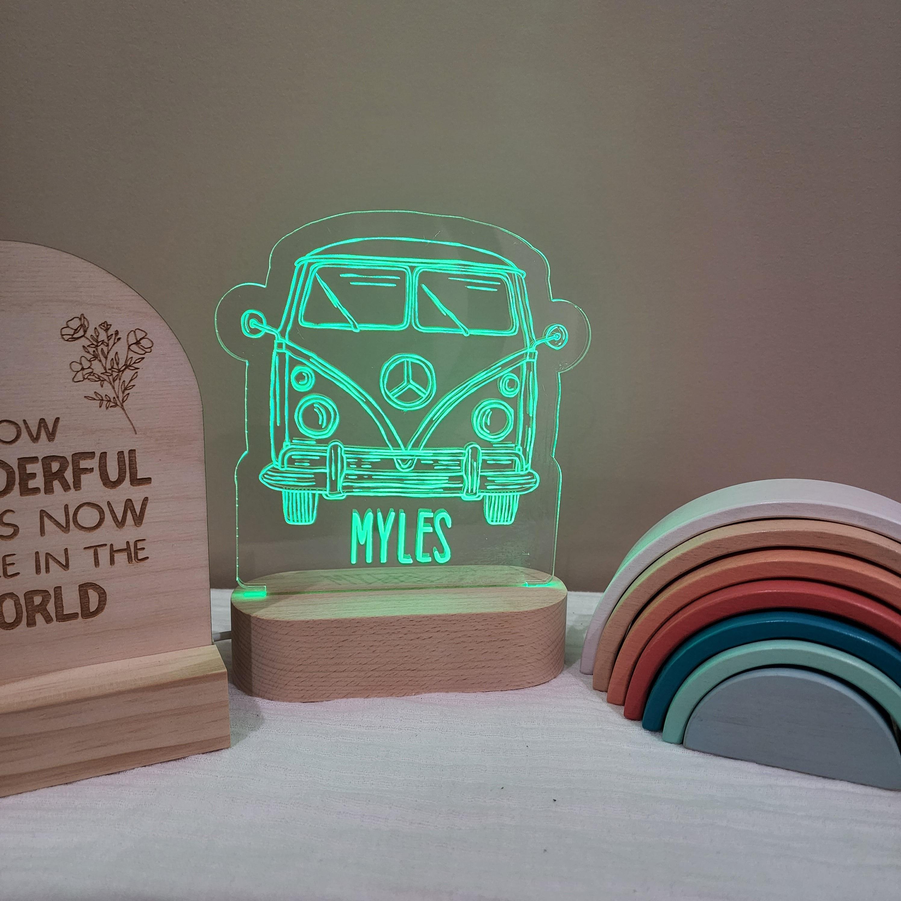 Personalised Night Light 🌙 - Kombi Van - The Willow Corner