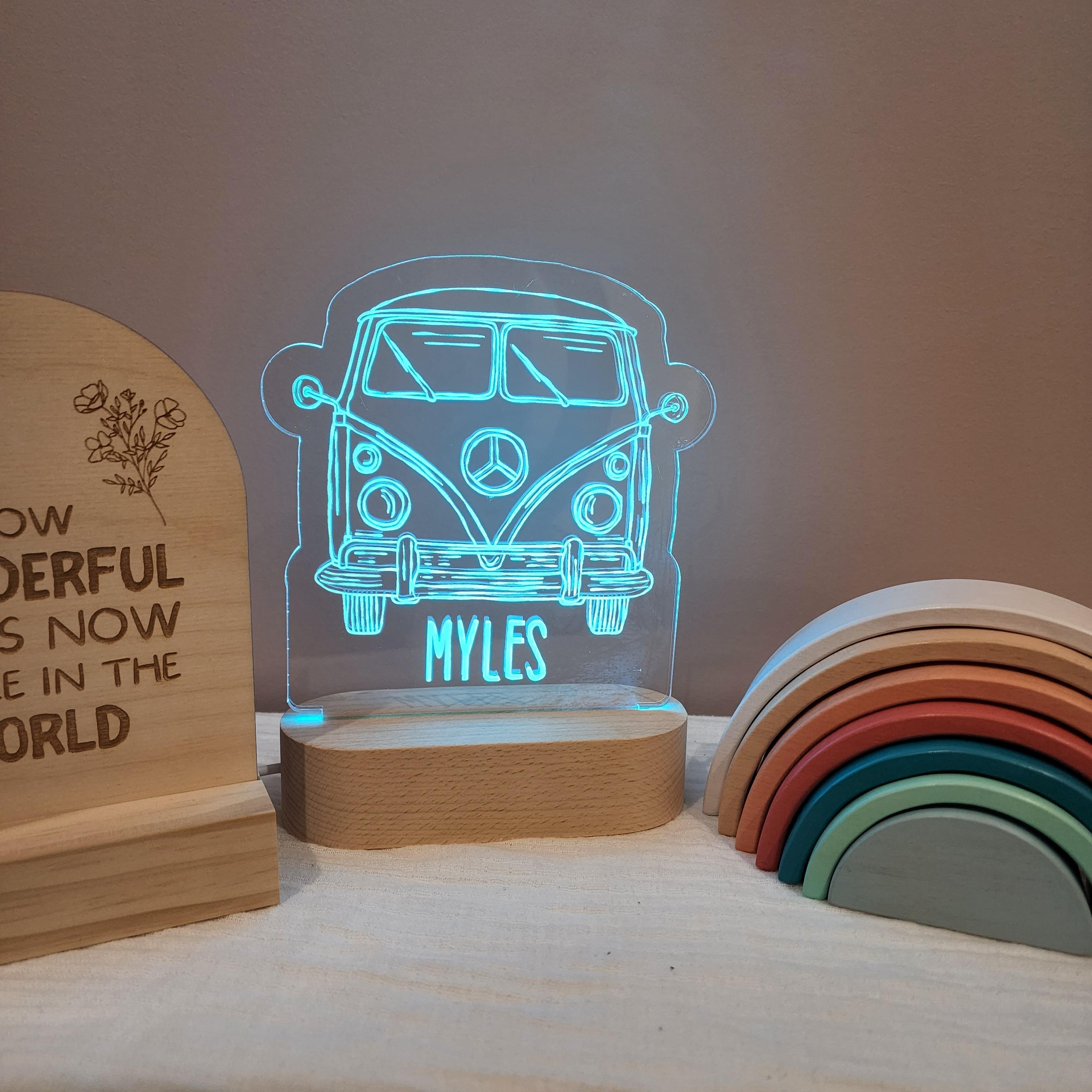 Personalised Night Light 🌙 - Kombi Van - The Willow Corner