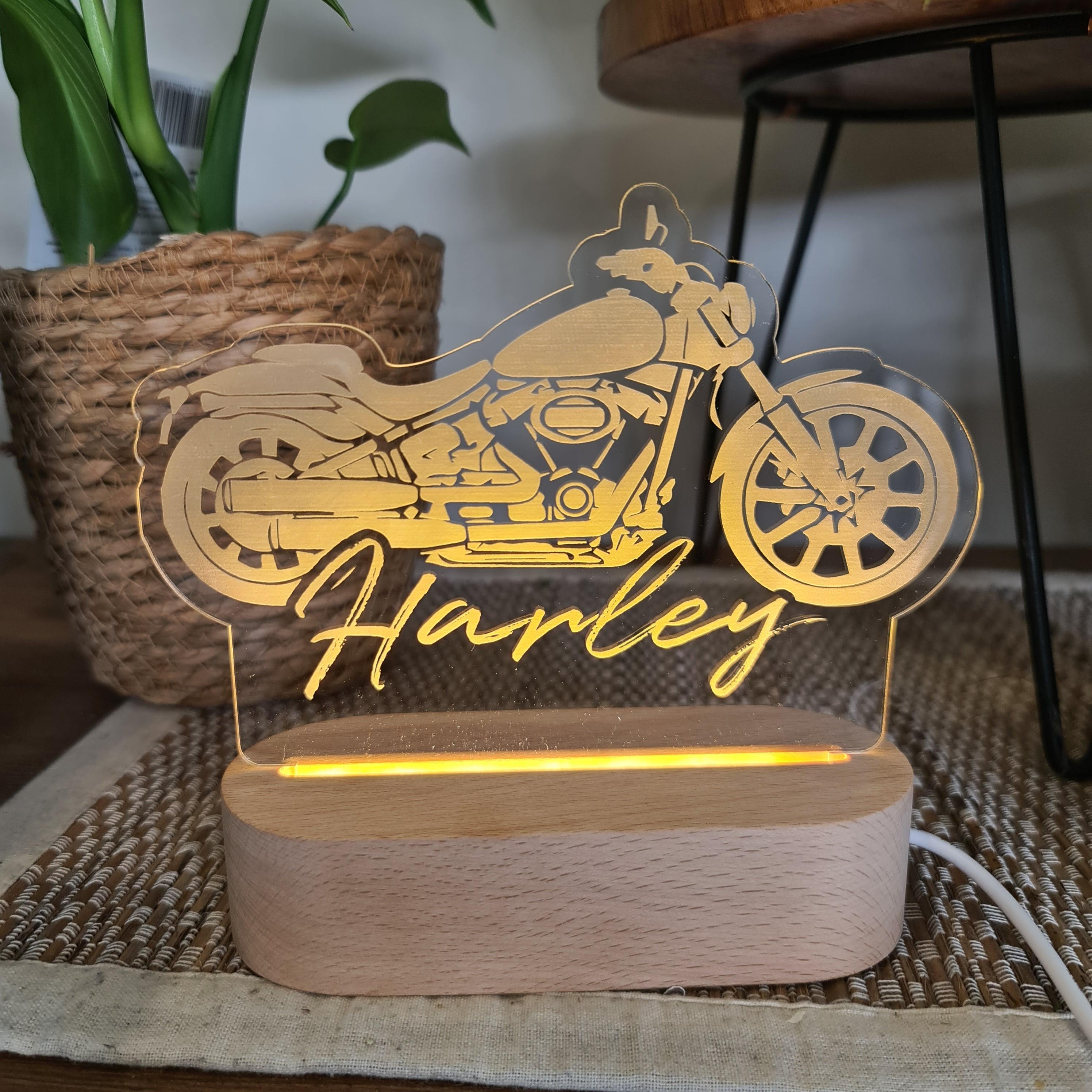 Personalised Night Light 🌙 - Motorcycle - The Willow Corner