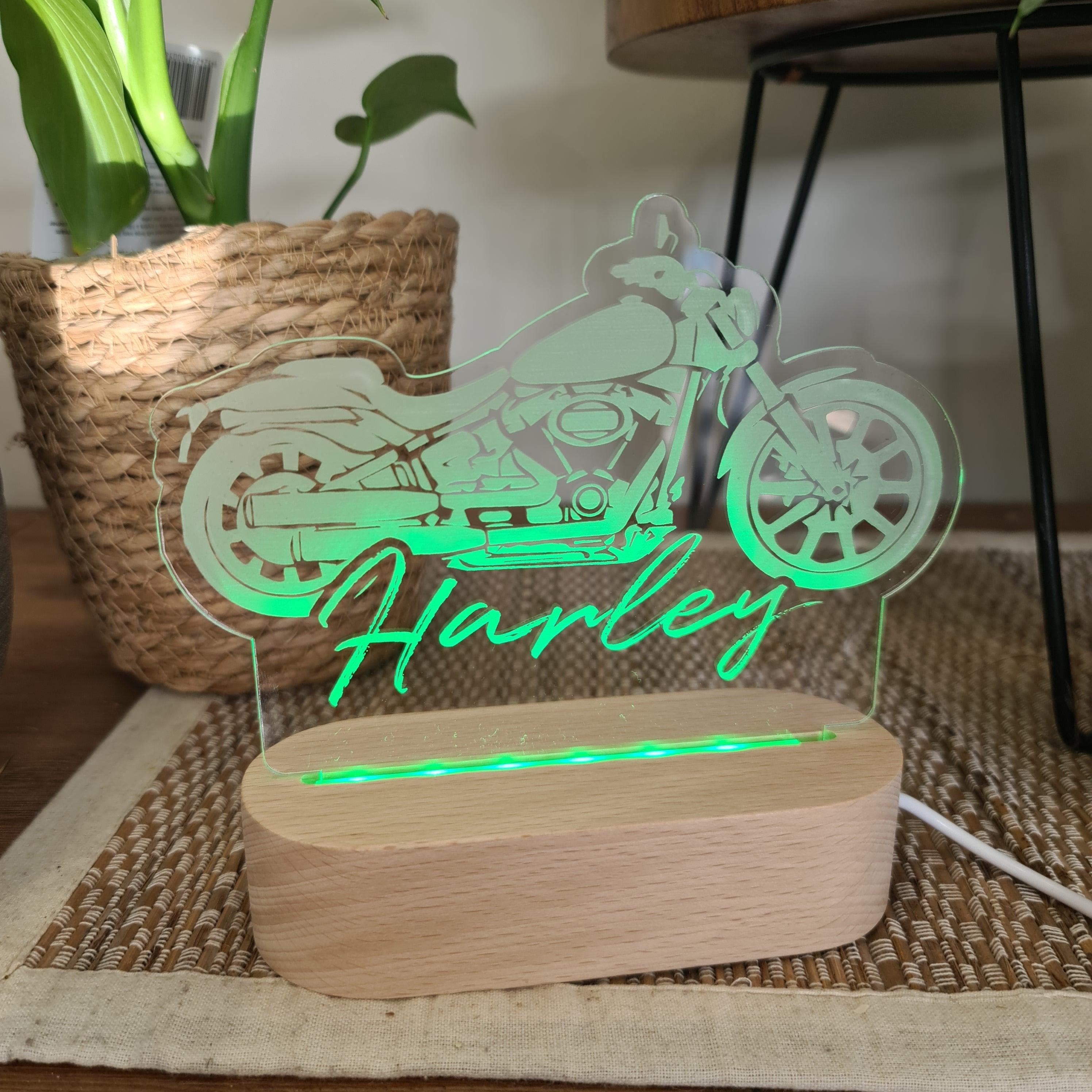 Personalised Night Light 🌙 - Motorcycle - The Willow Corner