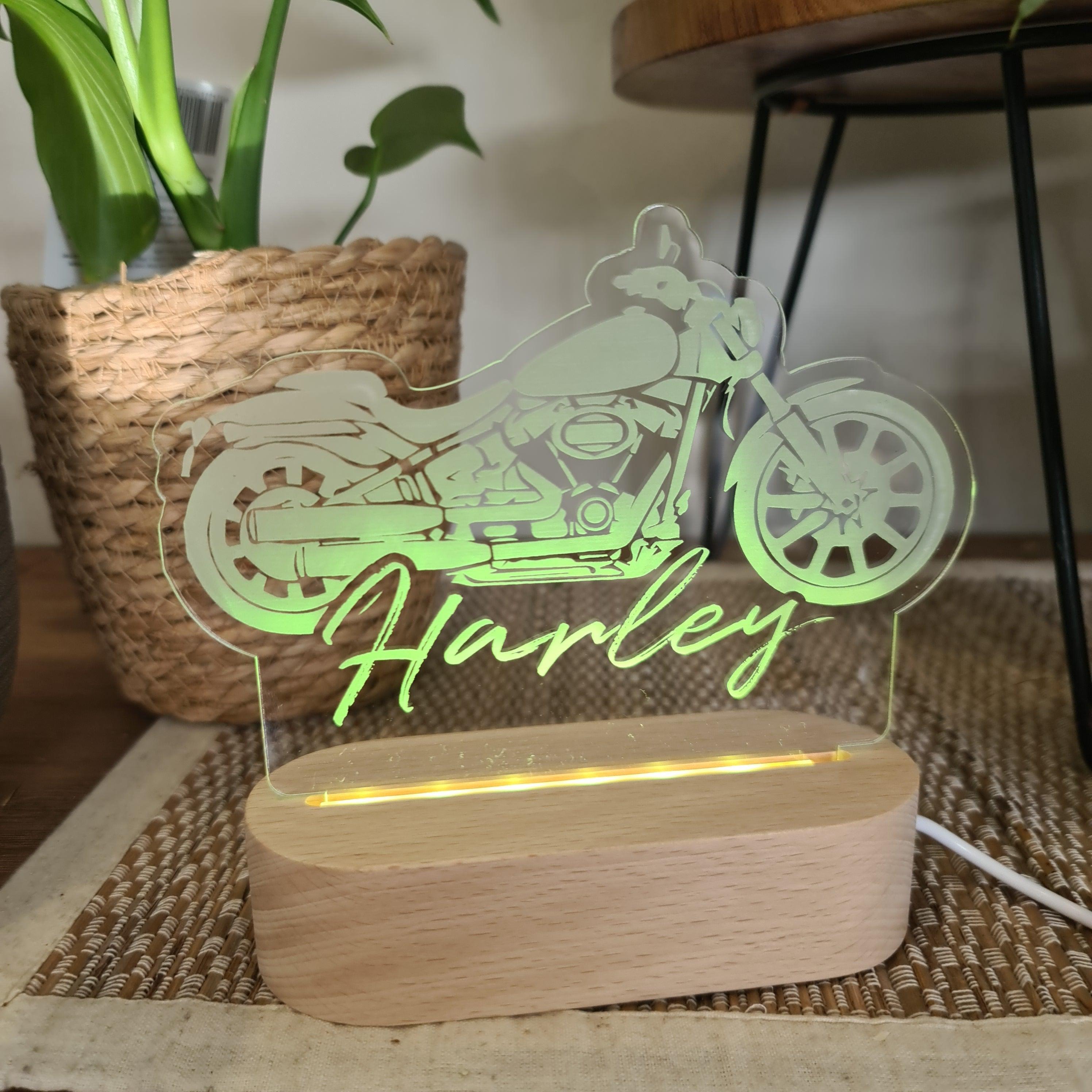 Personalised Night Light 🌙 - Motorcycle - The Willow Corner