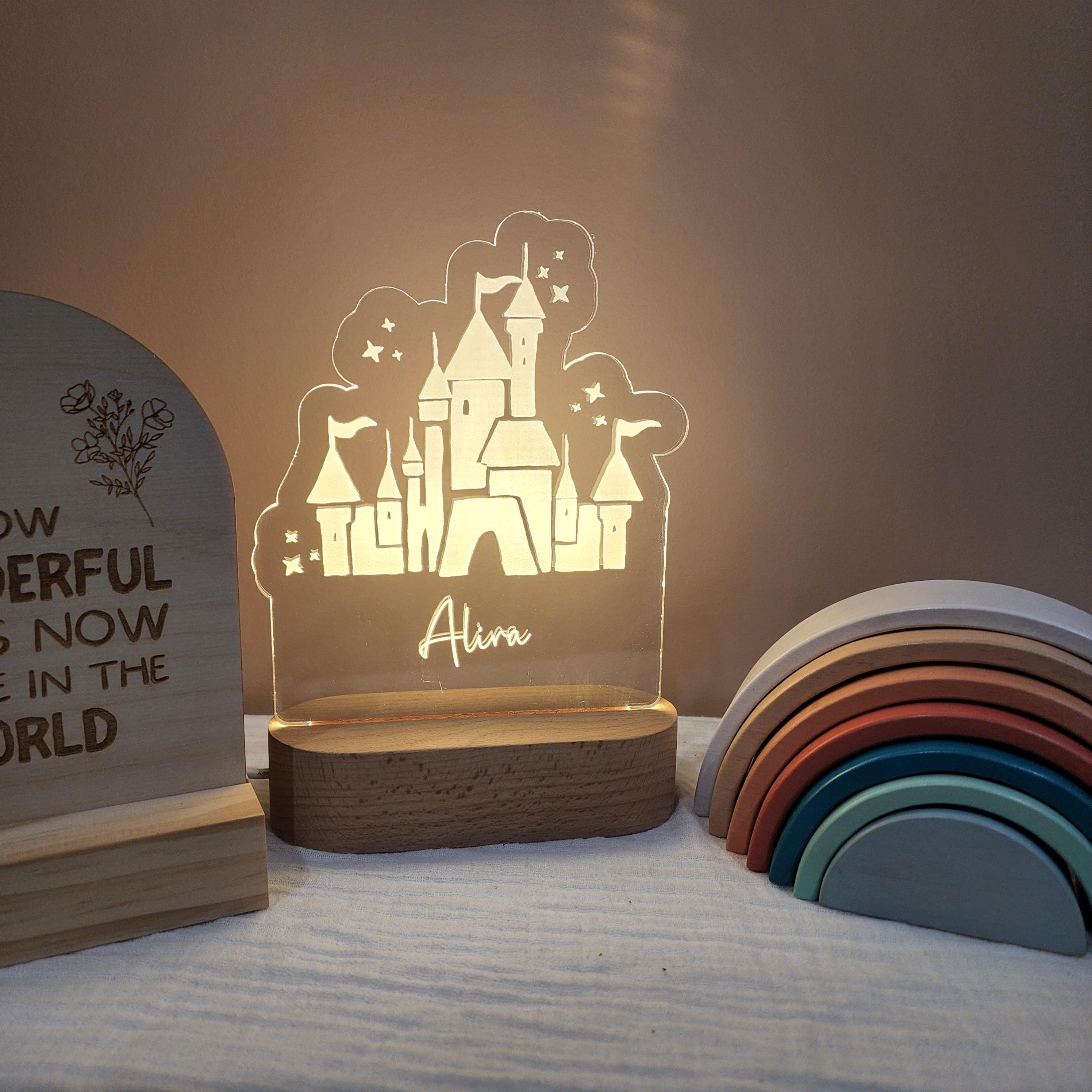 Personalised Night Light 🌙 - Princess Castle - The Willow Corner