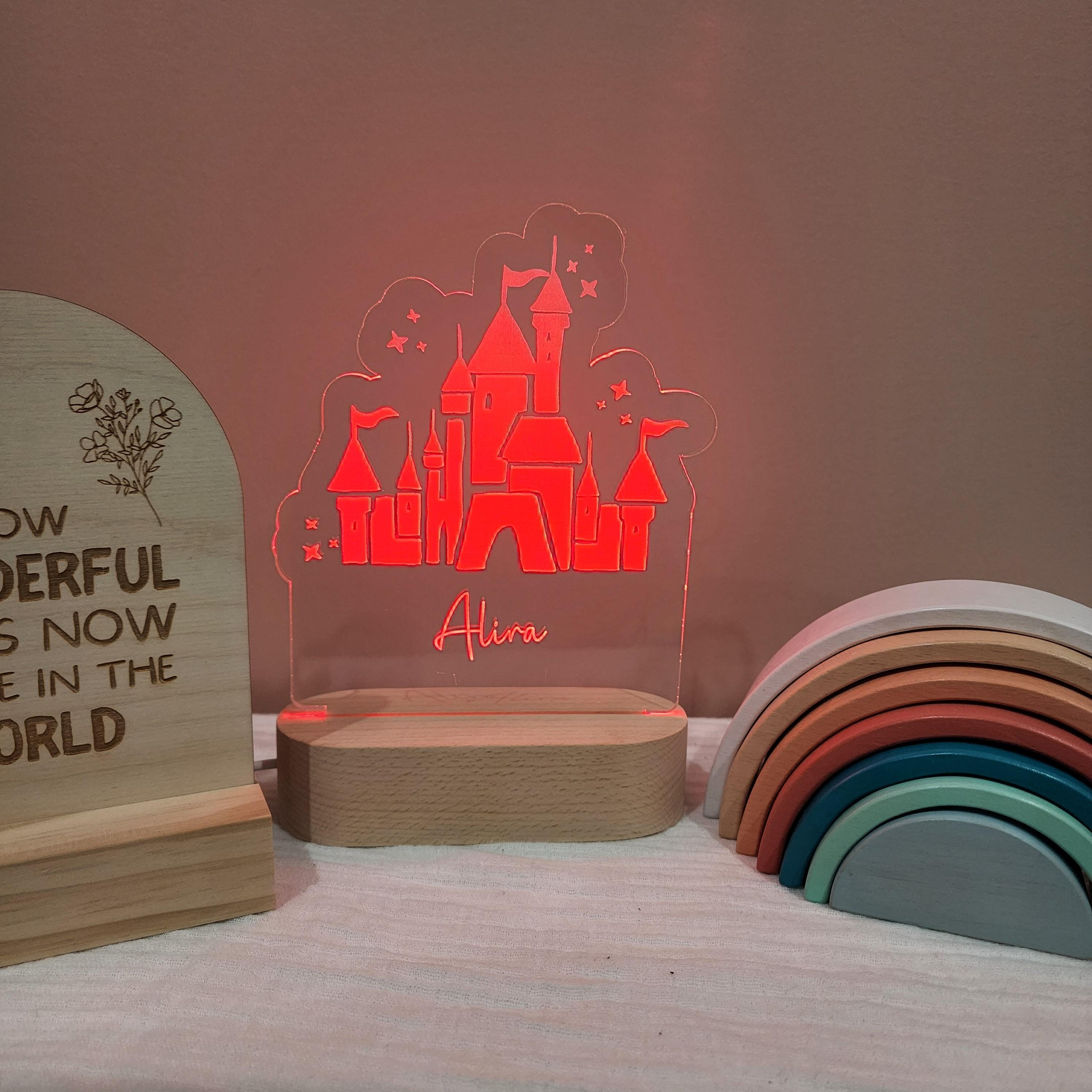 Personalised Night Light 🌙 - Princess Castle - The Willow Corner