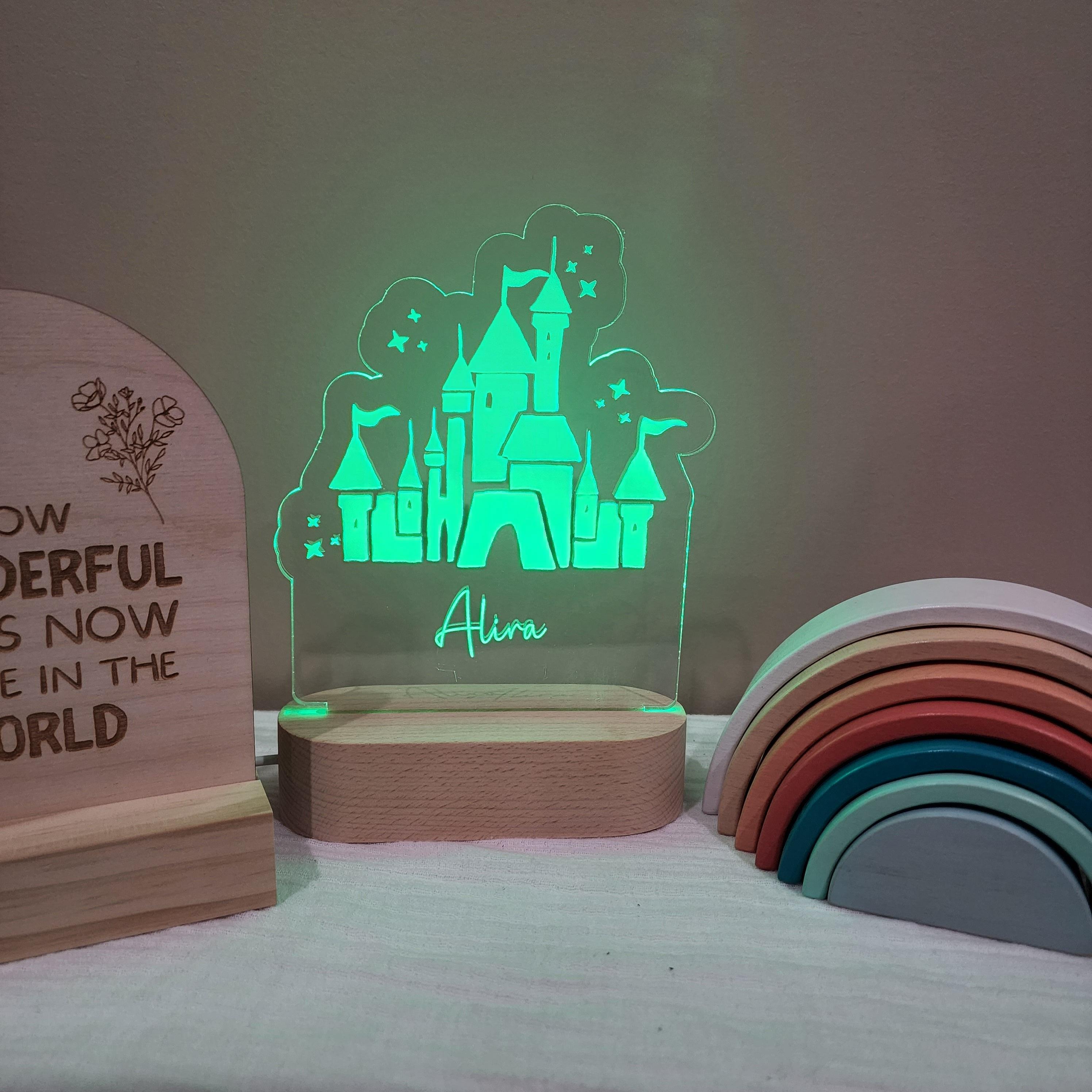 Personalised Night Light 🌙 - Princess Castle - The Willow Corner