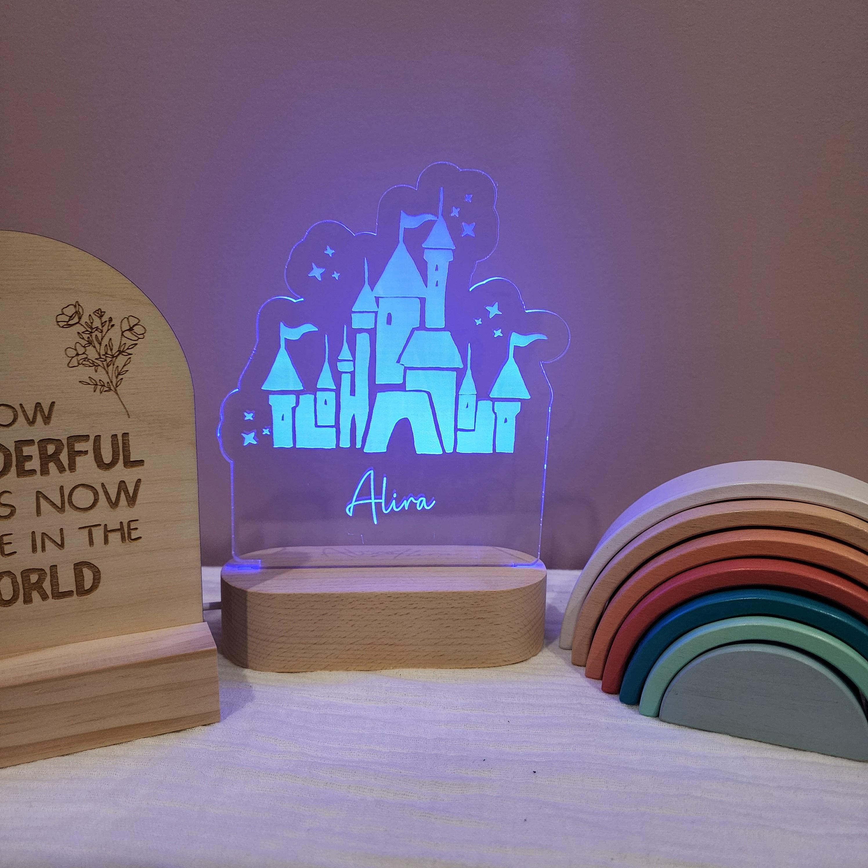 Personalised Night Light 🌙 - Princess Castle - The Willow Corner