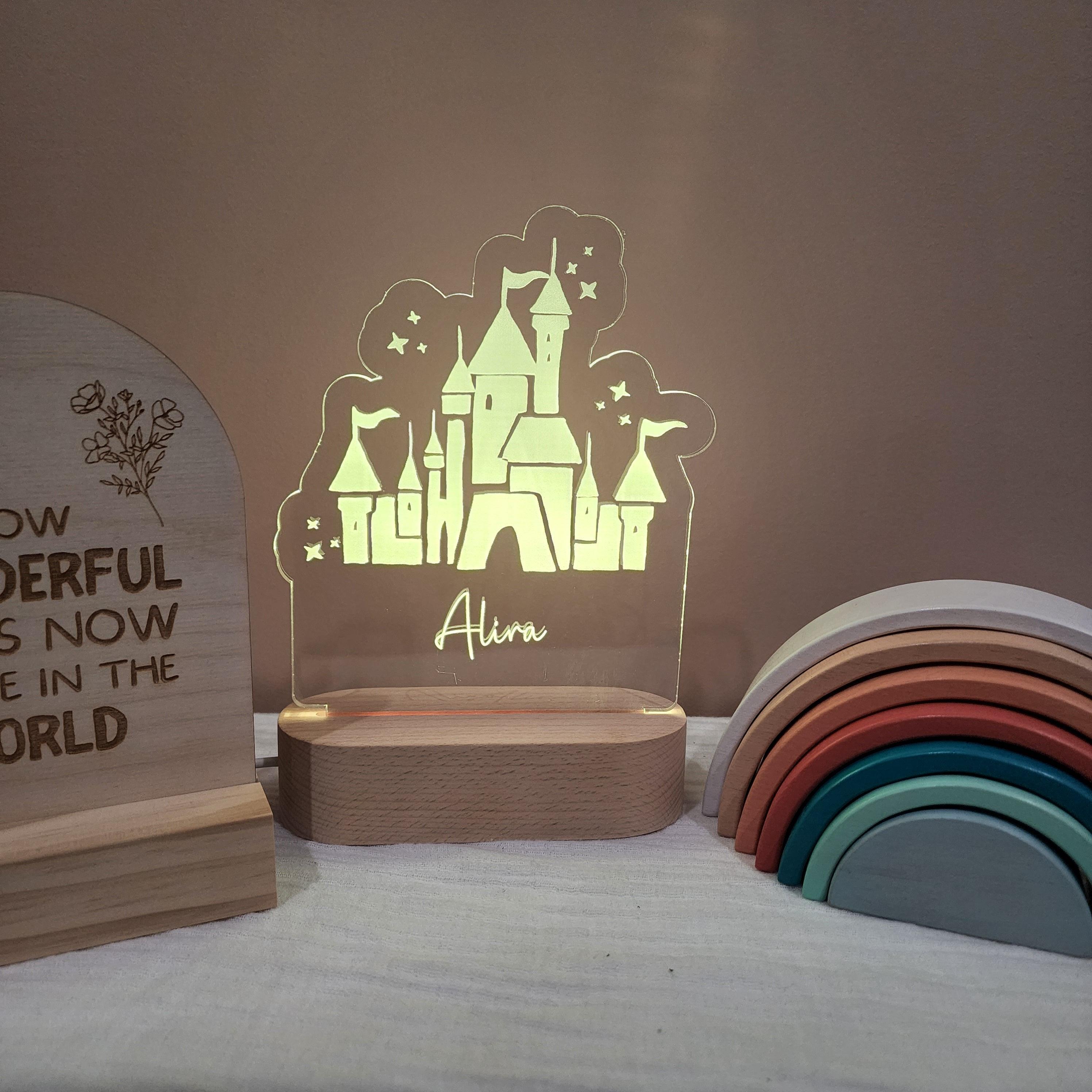 Personalised Night Light 🌙 - Princess Castle - The Willow Corner