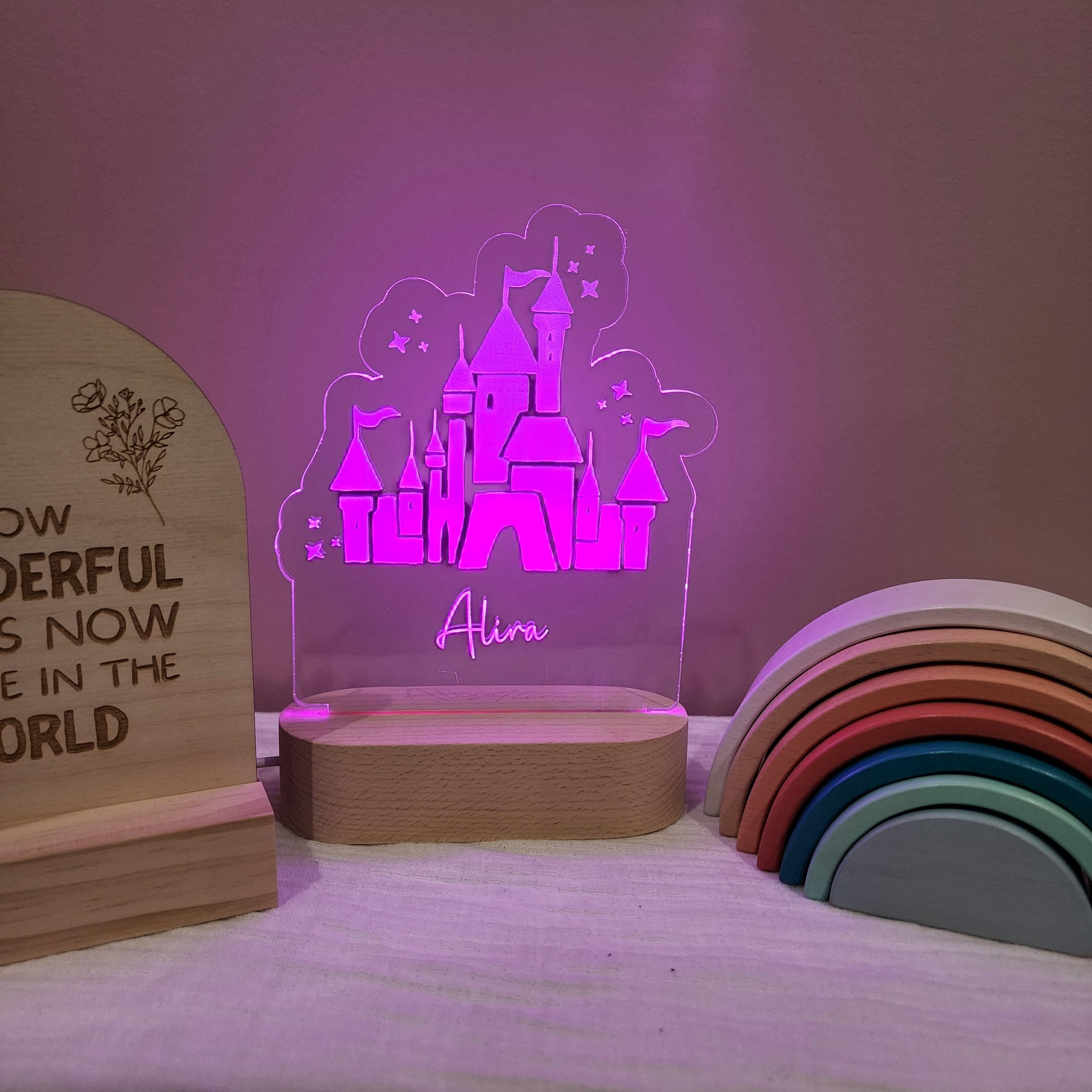 Personalised Night Light 🌙 - Princess Castle - The Willow Corner