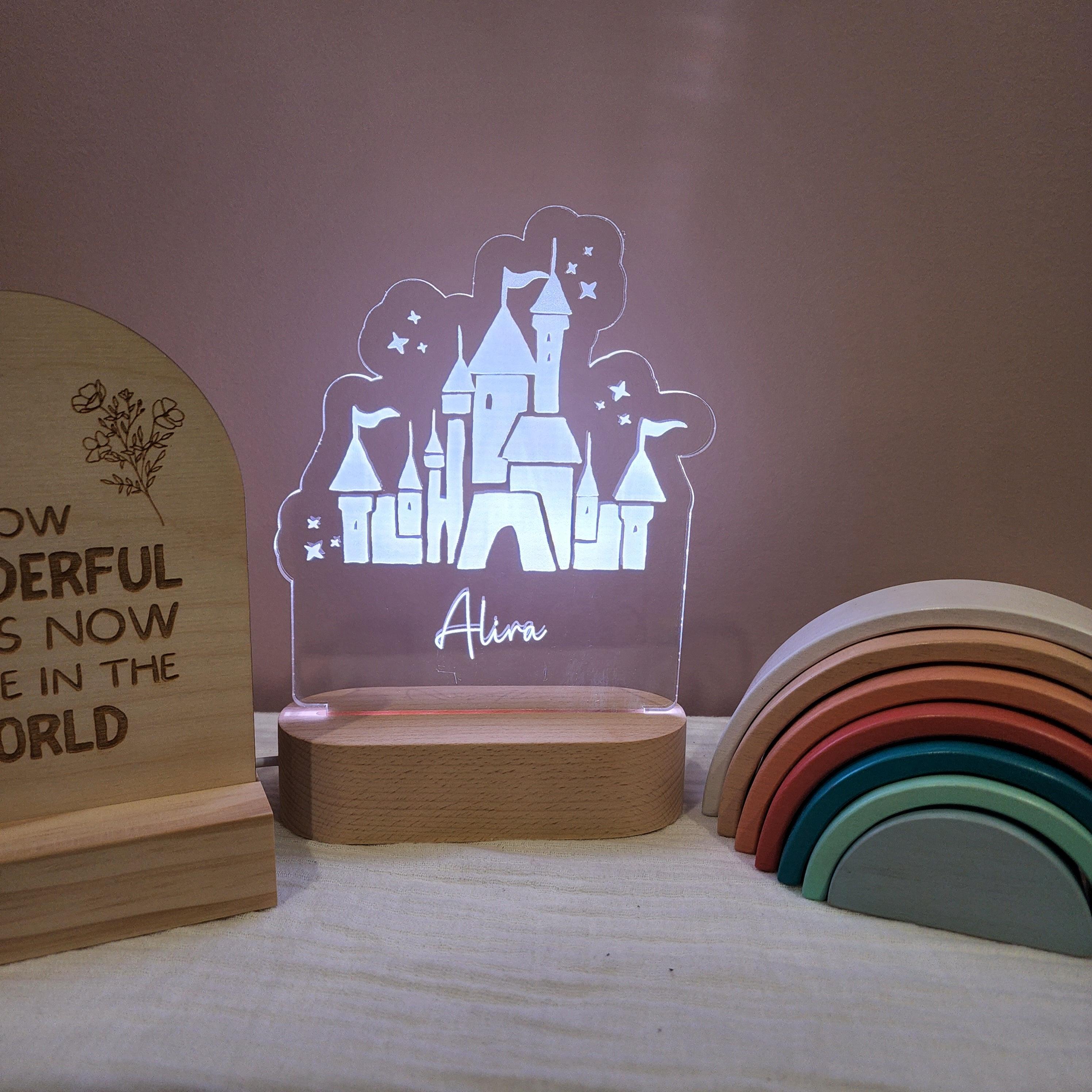 Personalised Night Light 🌙 - Princess Castle - The Willow Corner