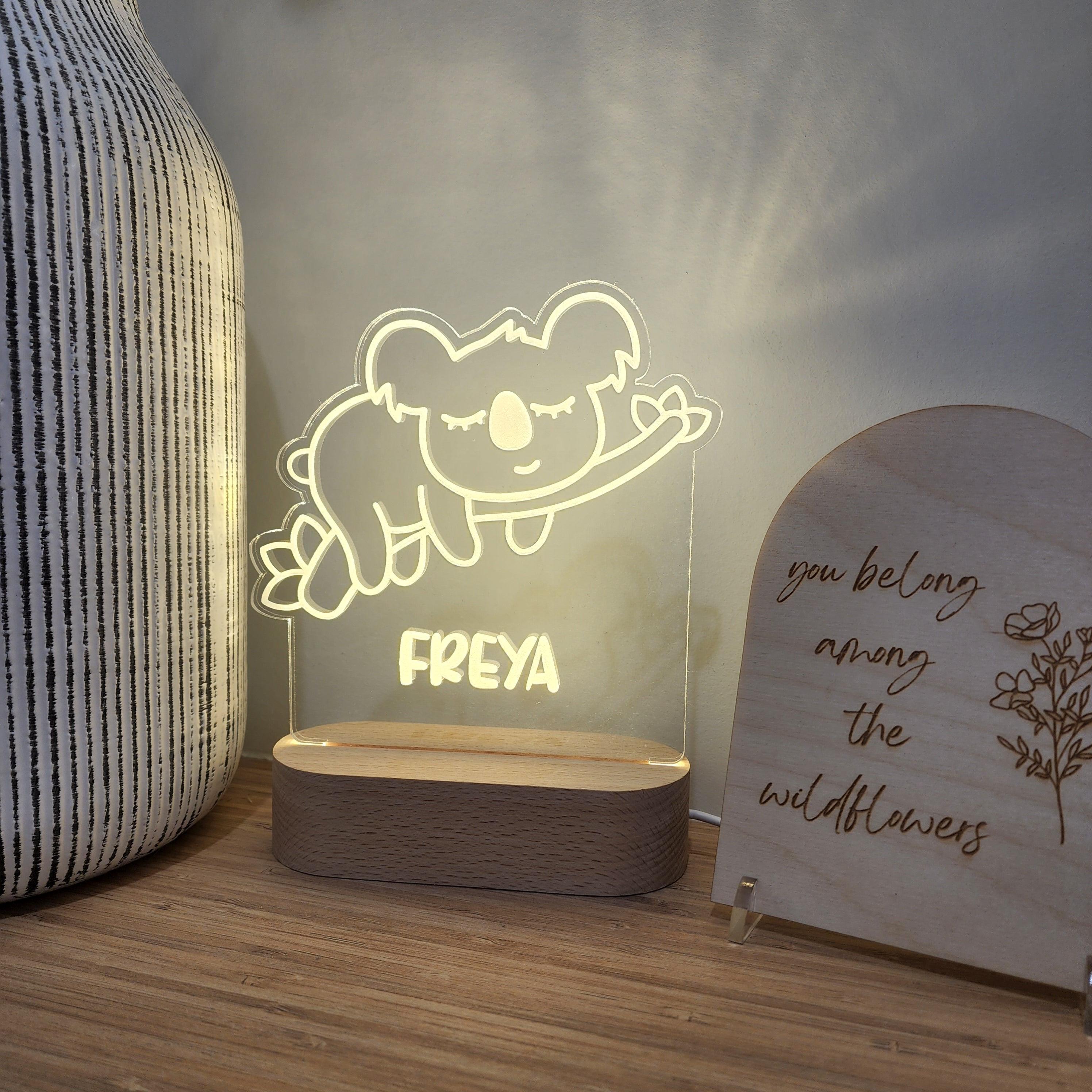 Personalised Night Light 🌙 - Sleepy Koala - The Willow Corner