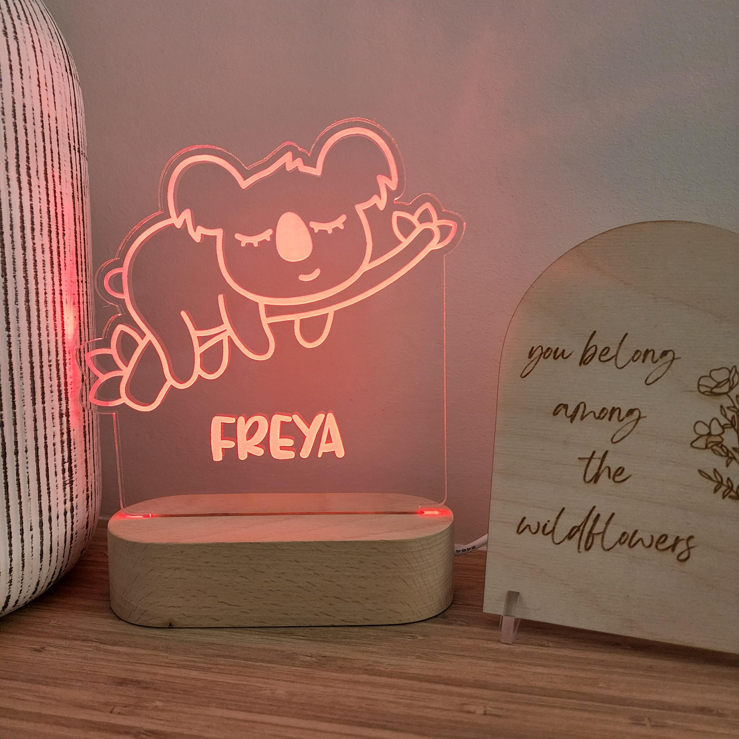 Personalised Night Light 🌙 - Sleepy Koala - The Willow Corner