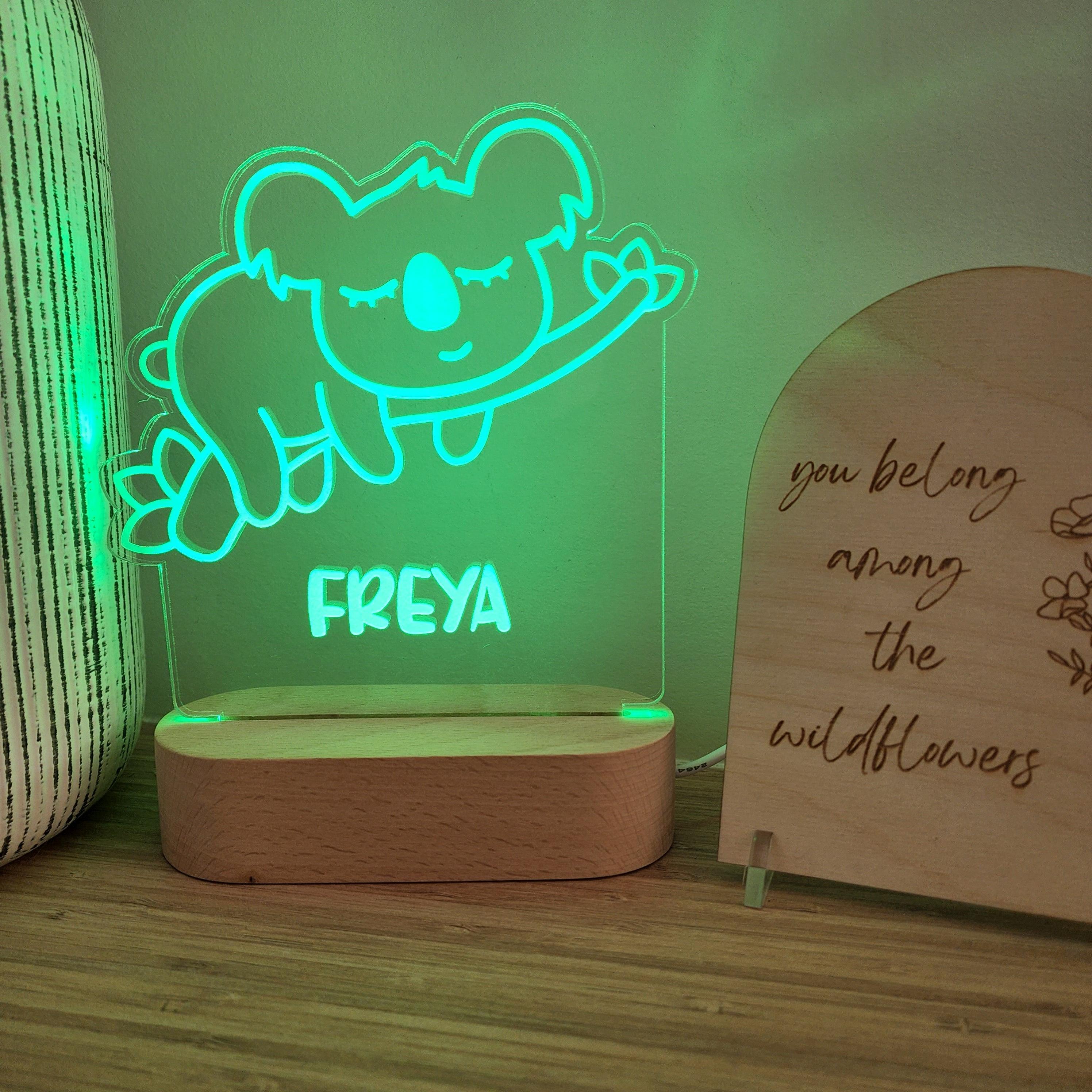 Personalised Night Light 🌙 - Sleepy Koala - The Willow Corner