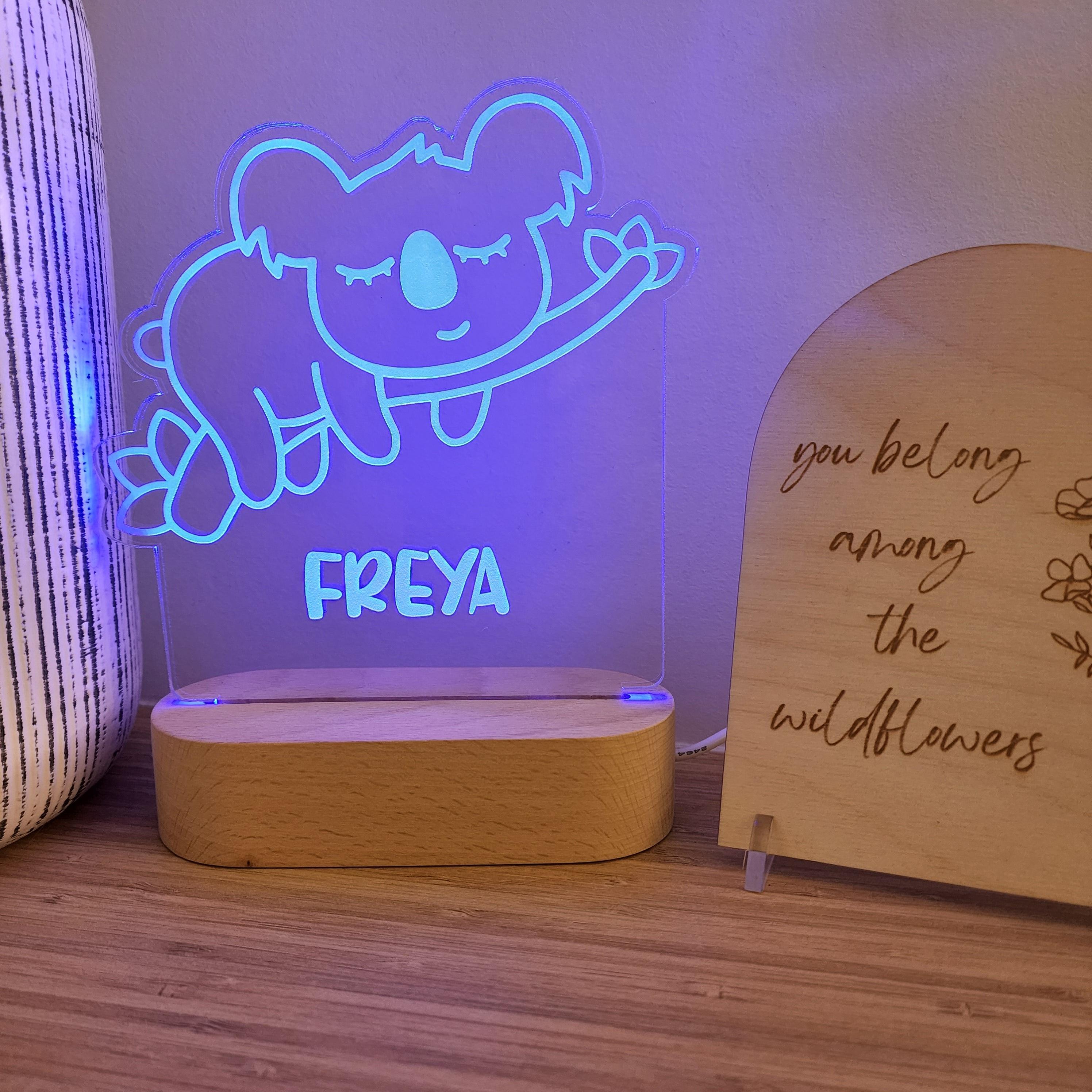 Personalised Night Light 🌙 - Sleepy Koala - The Willow Corner