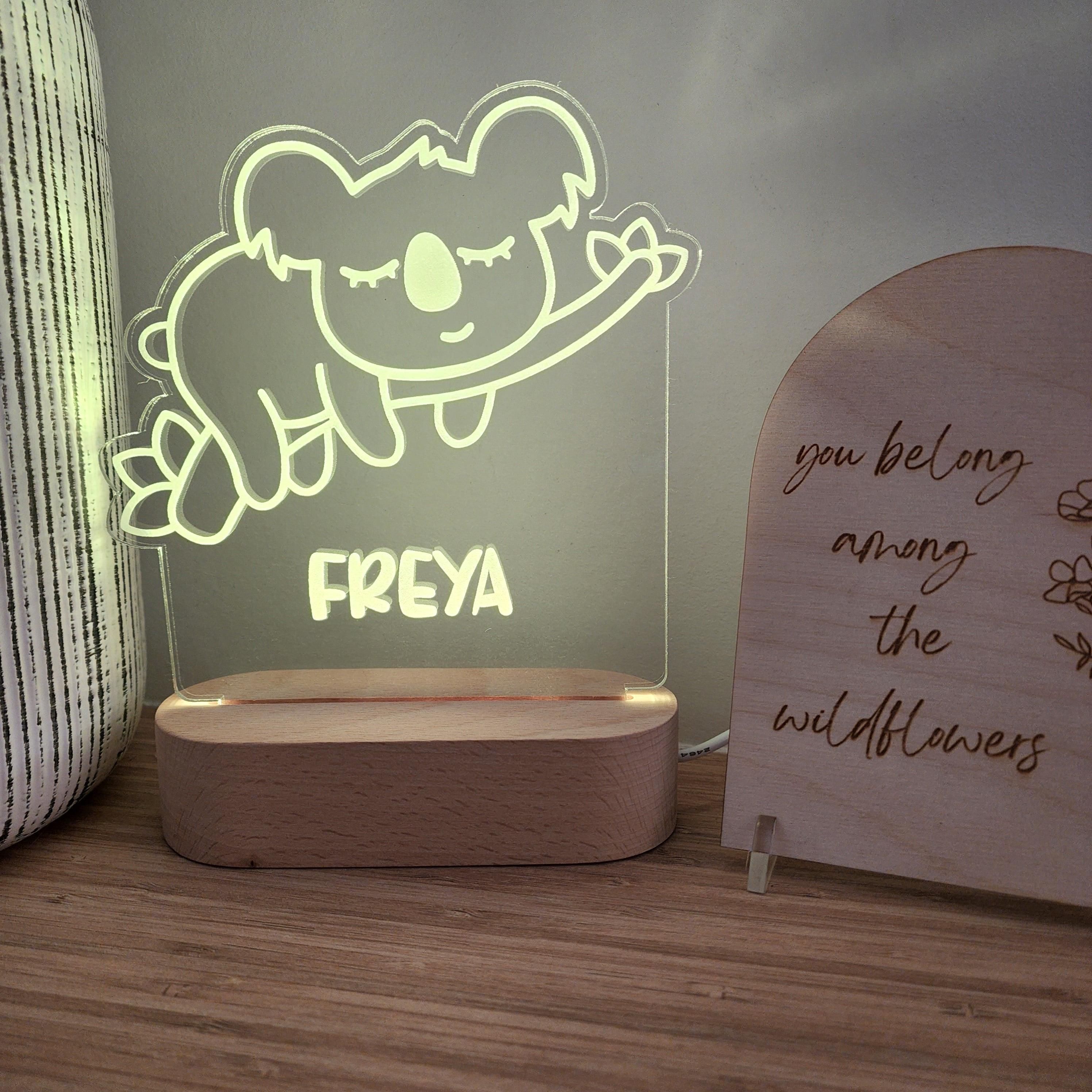 Personalised Night Light 🌙 - Sleepy Koala - The Willow Corner