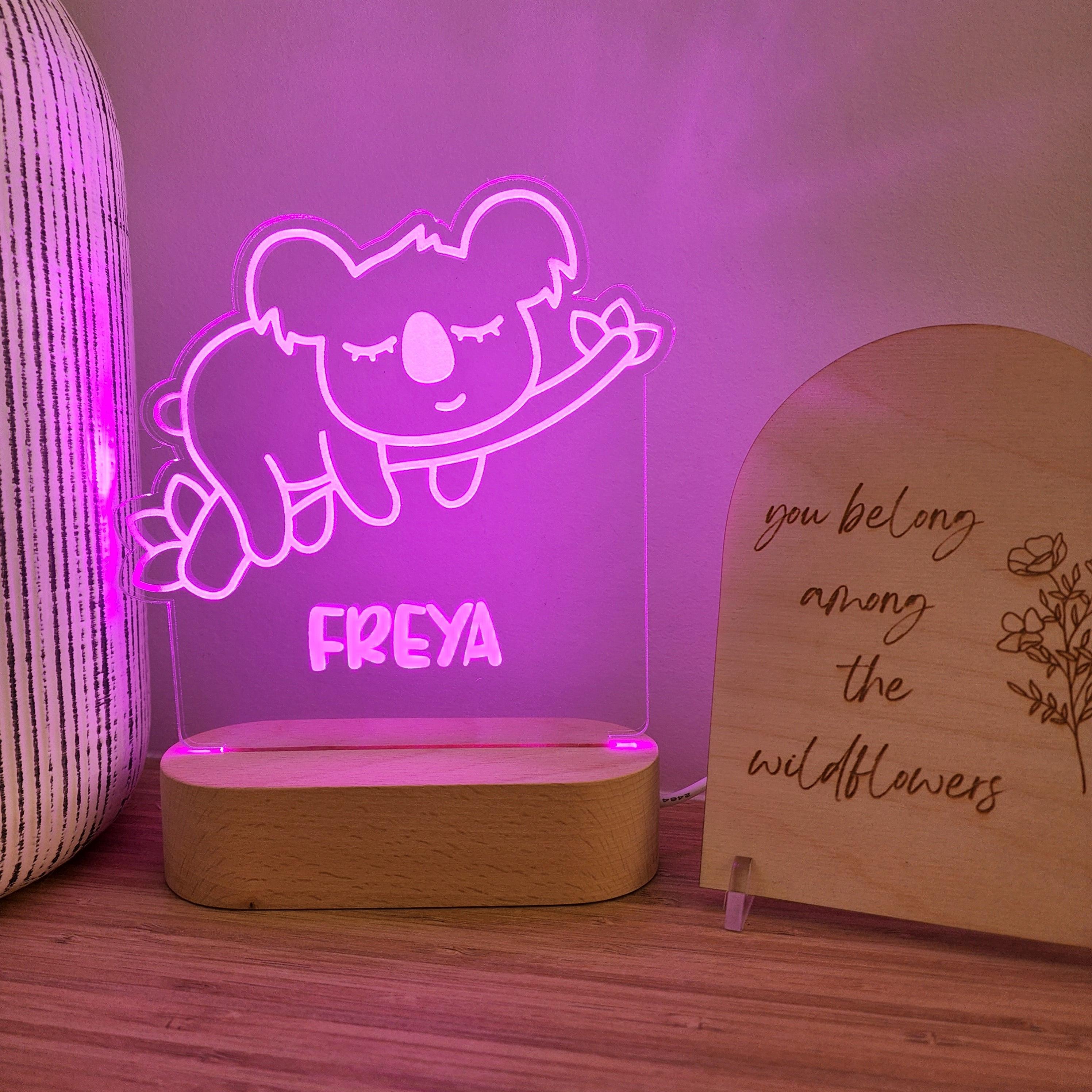 Personalised Night Light 🌙 - Sleepy Koala - The Willow Corner