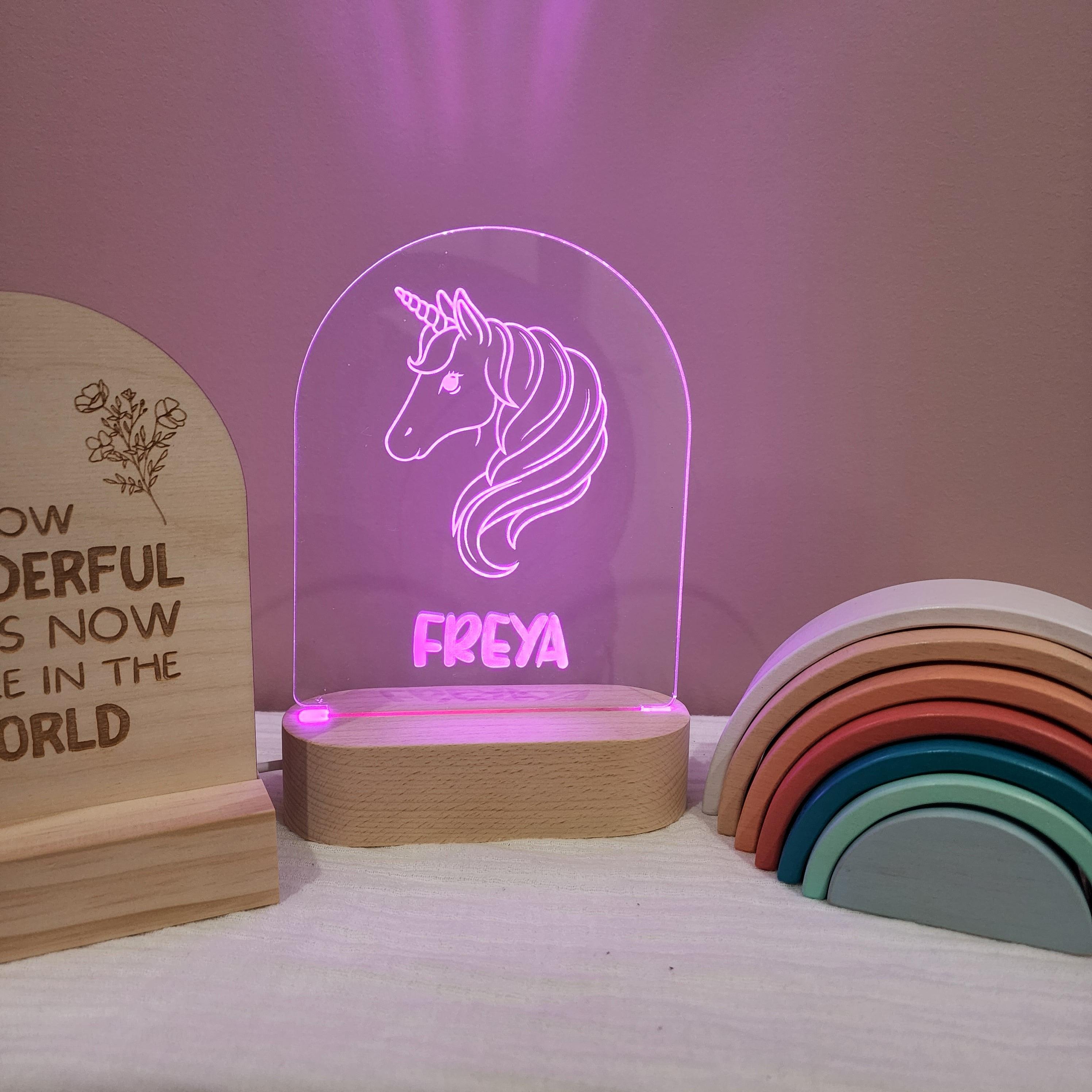 Personalised Night Light 🌙 - Unicorn - The Willow Corner